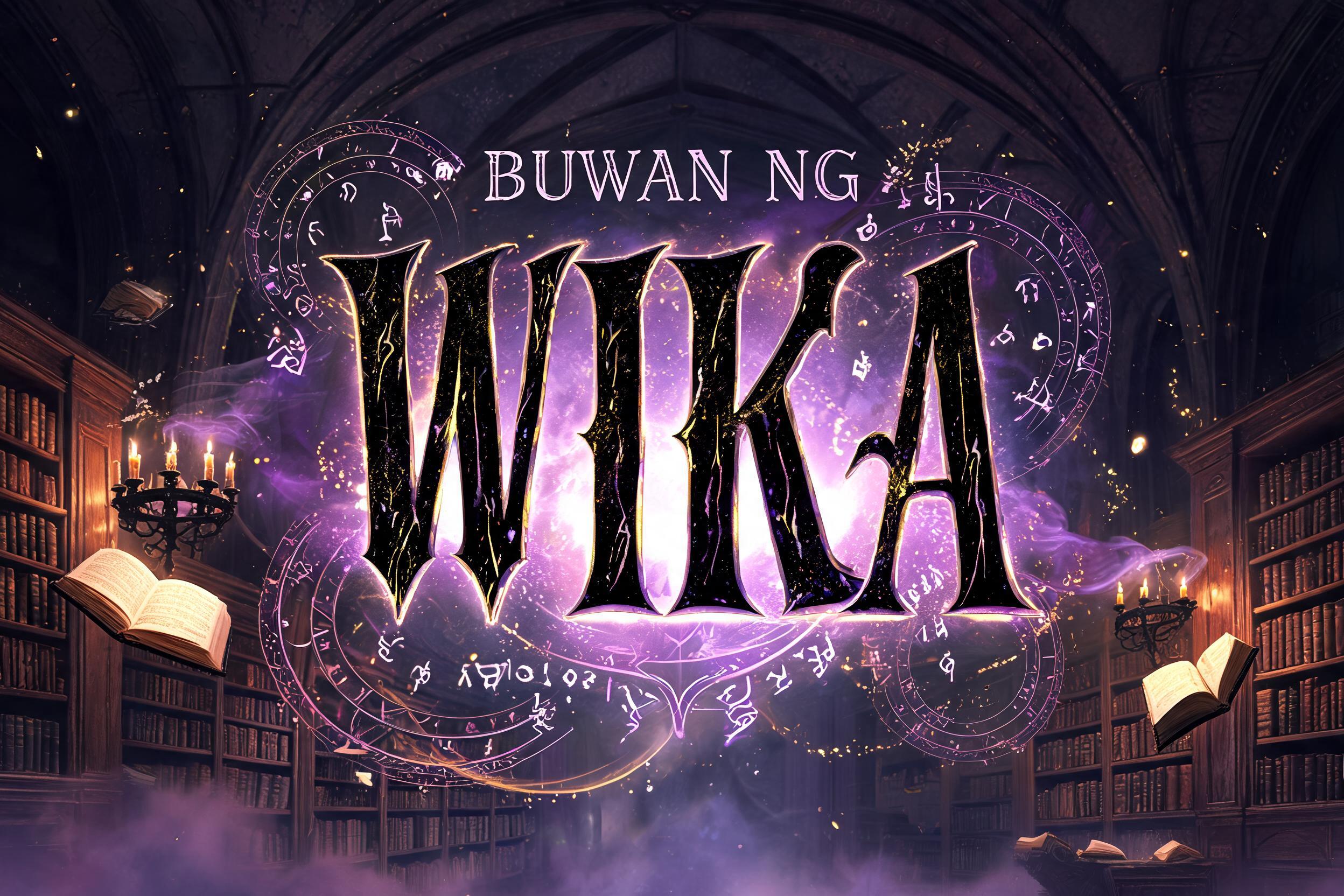 "BUWAN NG WIKA
" — Magic Fantasy text effect
