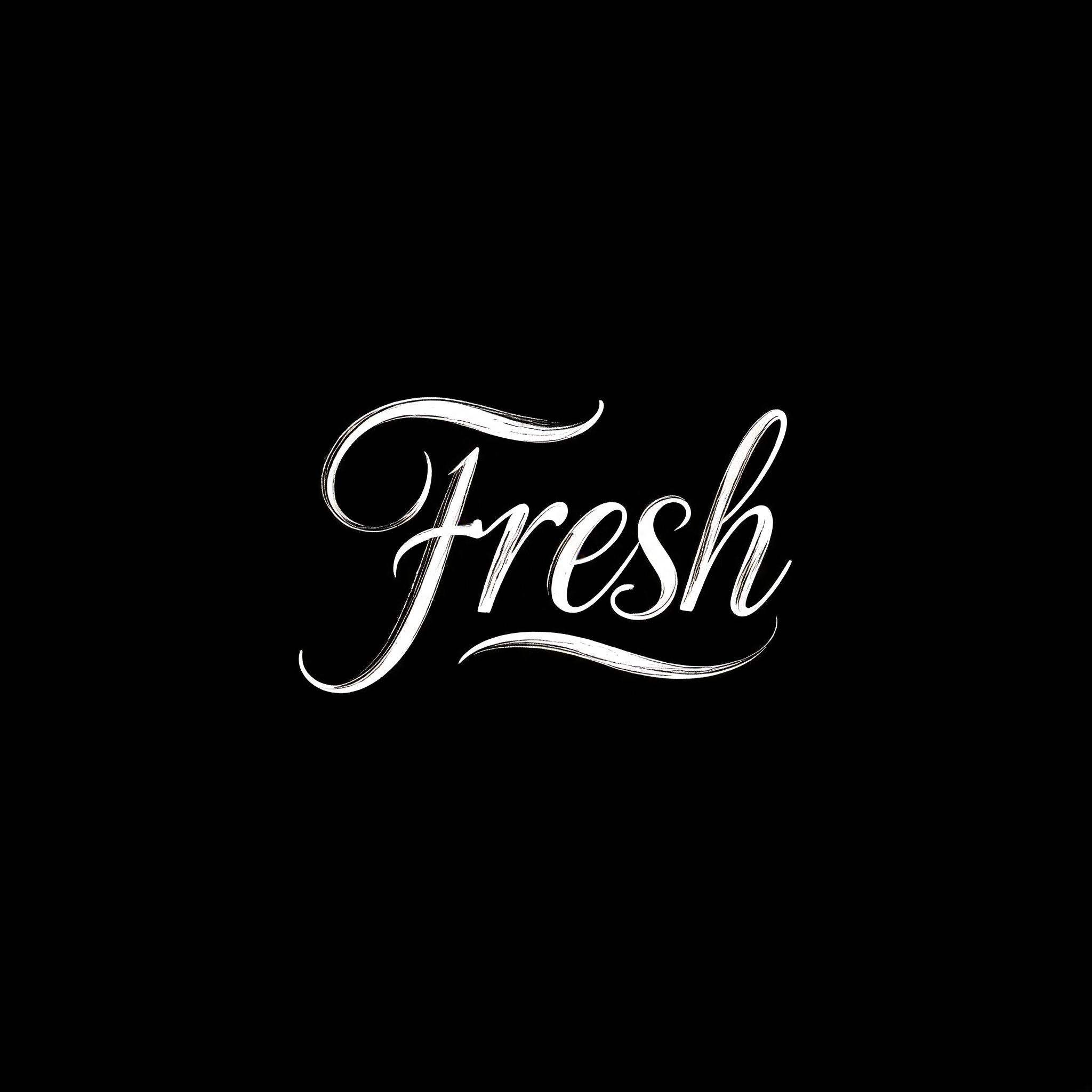 "Fresh" — Cursive Modern | AI Text Effect Generator