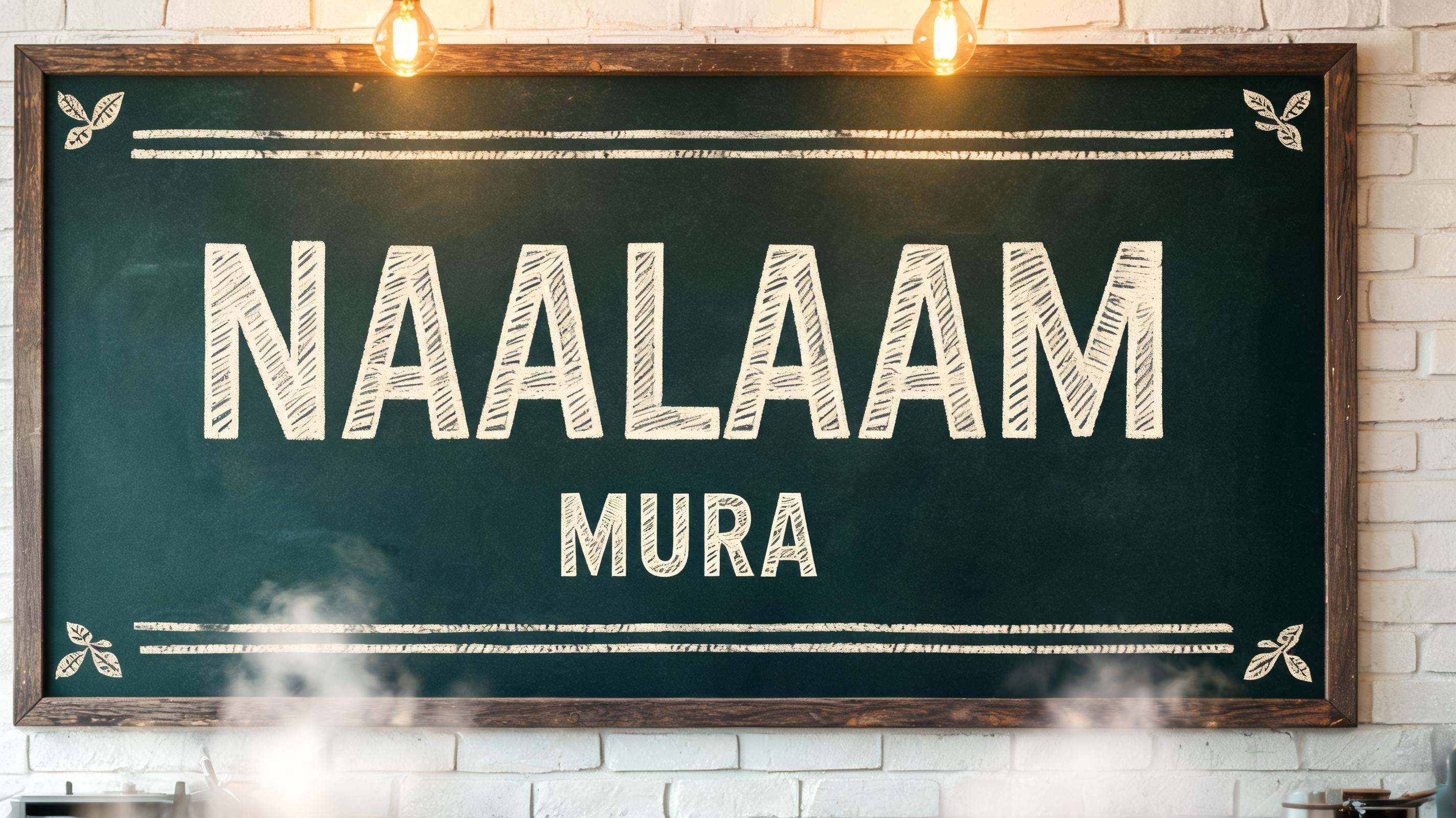 "NAALAAM MURA" — Chalk | AI Text Effect Generator
