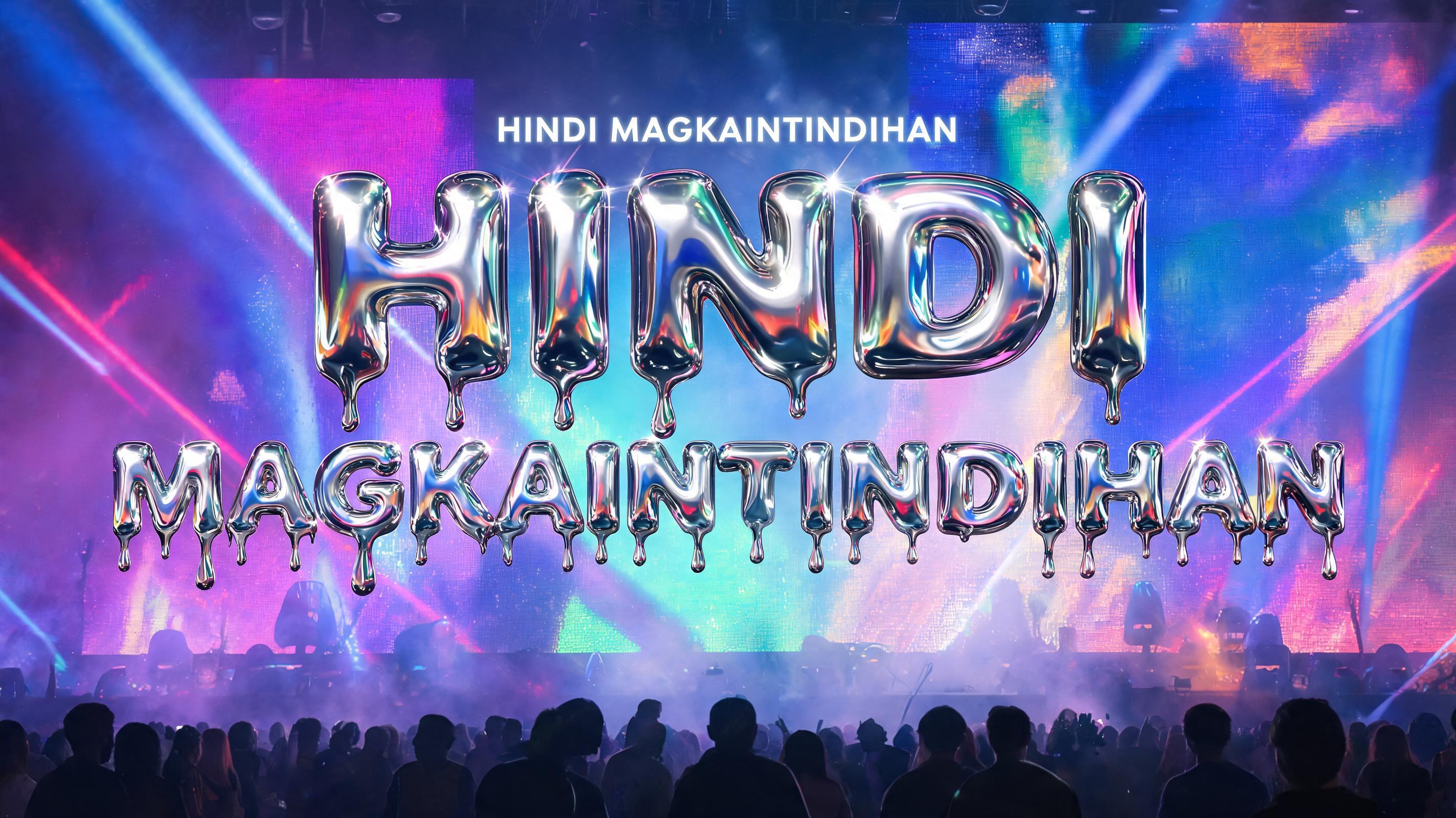 "HINDI MAGKAINTINDIHAN" — Y2k Chrome | AI Text Effect Generator