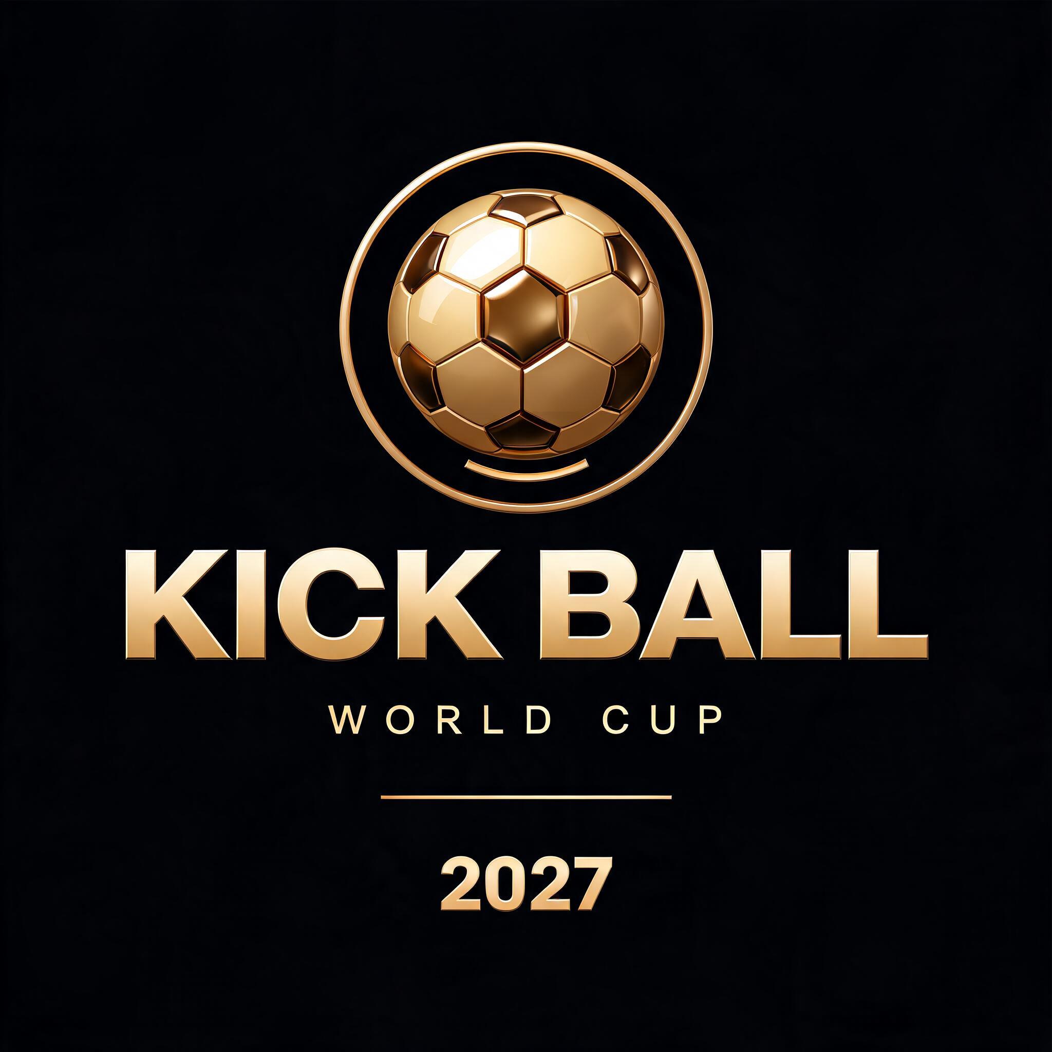 "KICK BALL
WORLD CUP
2027" — 3d Bold Gold | AI Text Effect Generator