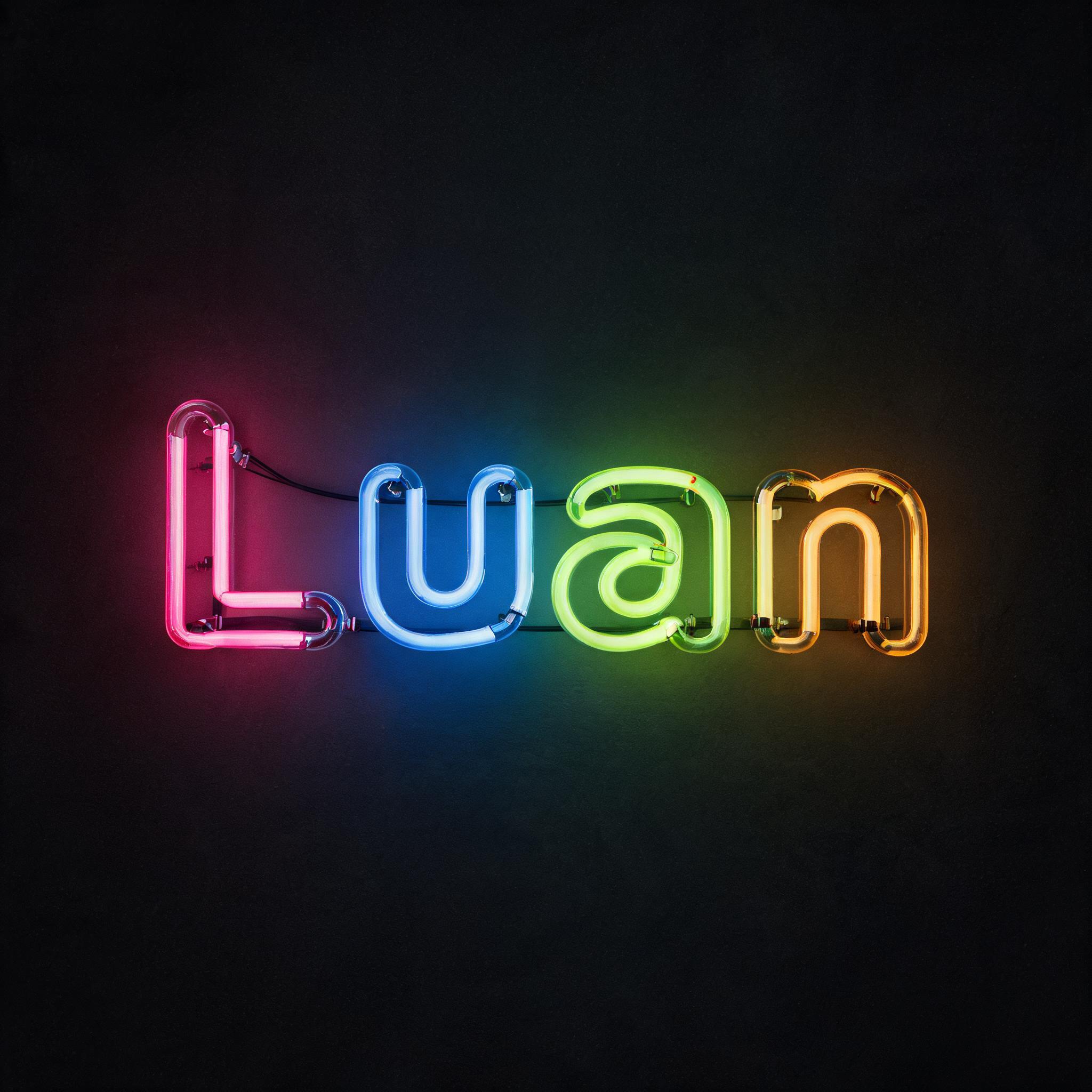 "Luan" — Neon Sign | AI Text Effect Generator