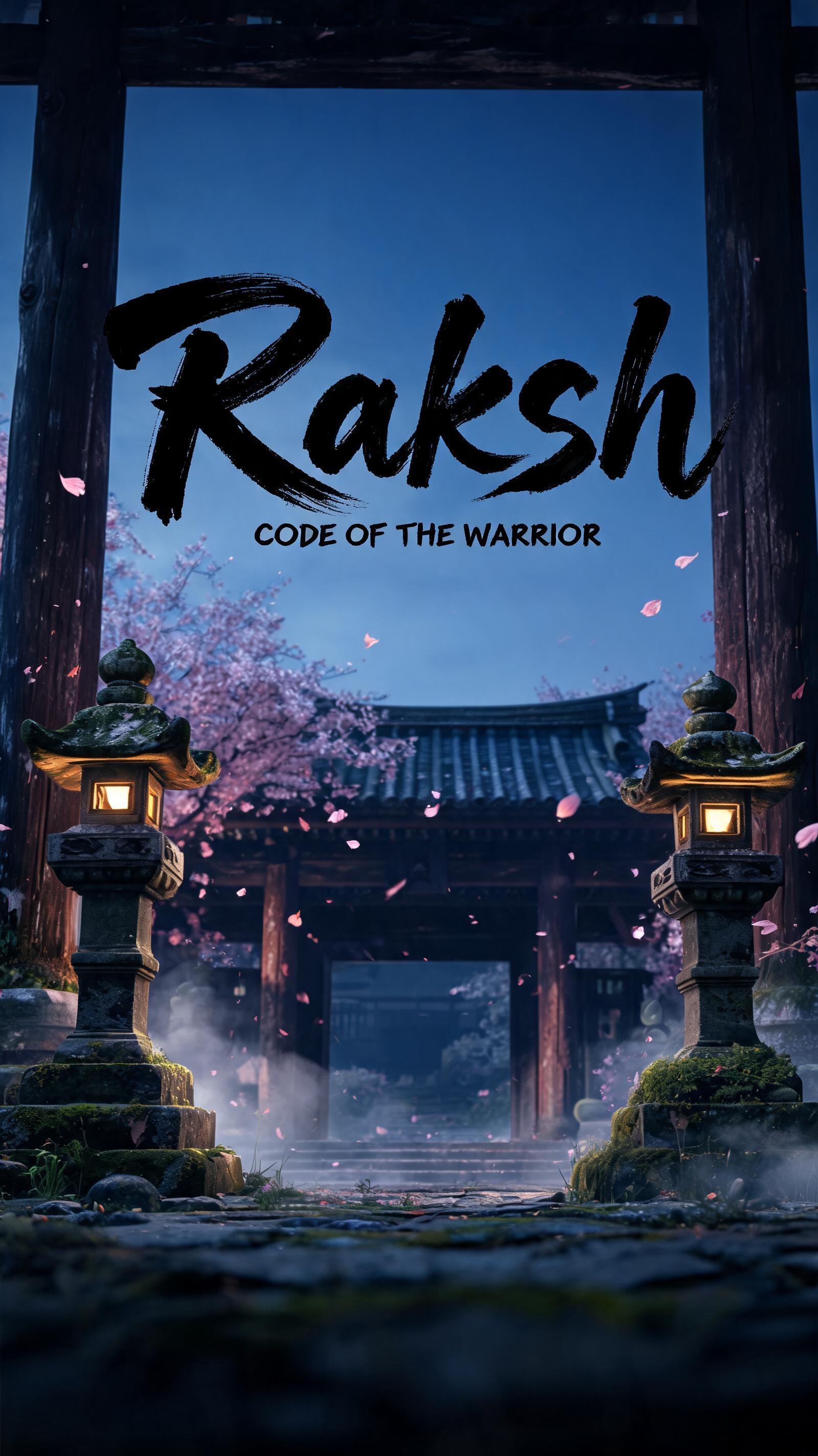 "Raksh
CODE OF THE WARRIOR" — Brush Japanese Ink | AI Text Effect Generator