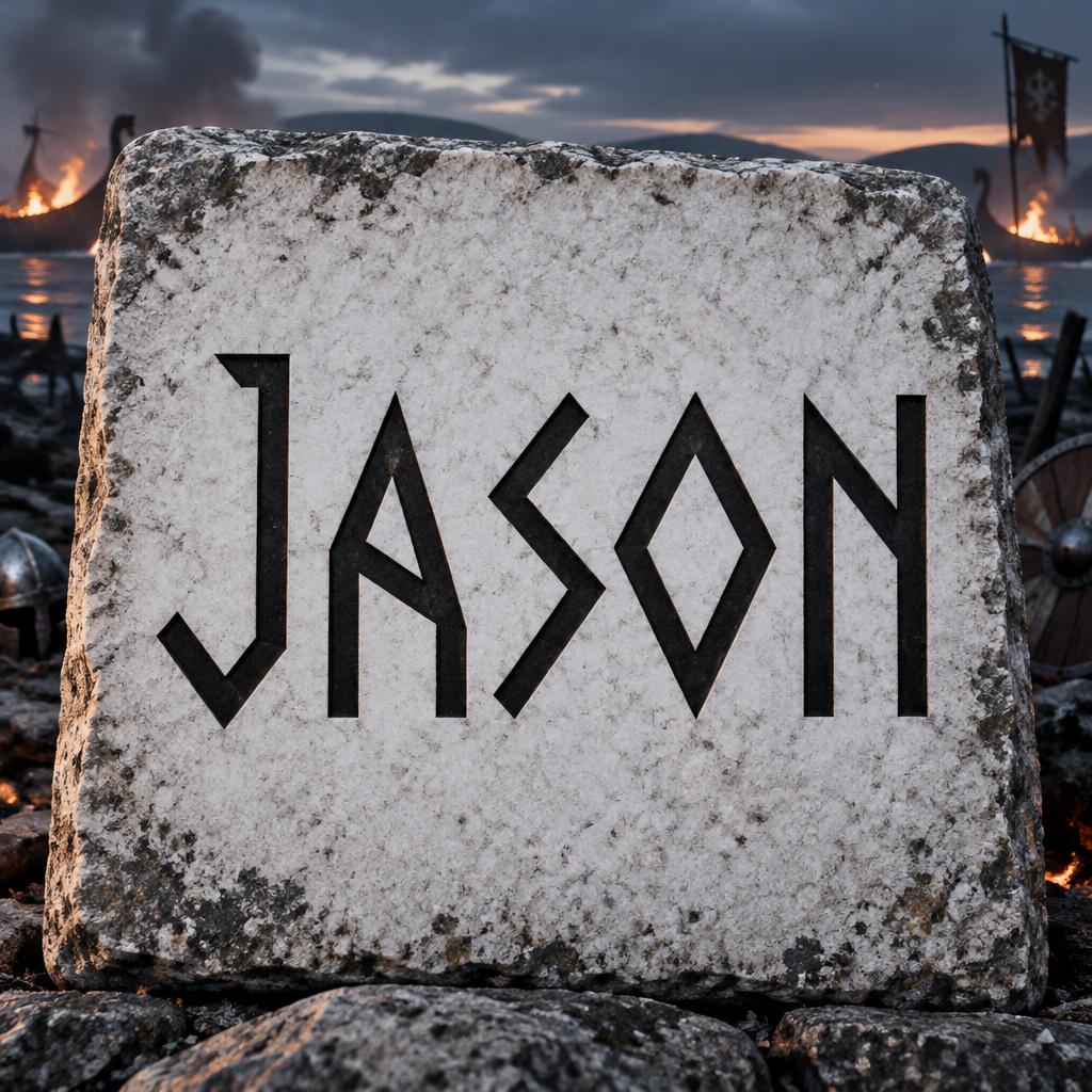 "Jason" — Viking | AI Text Effect Generator