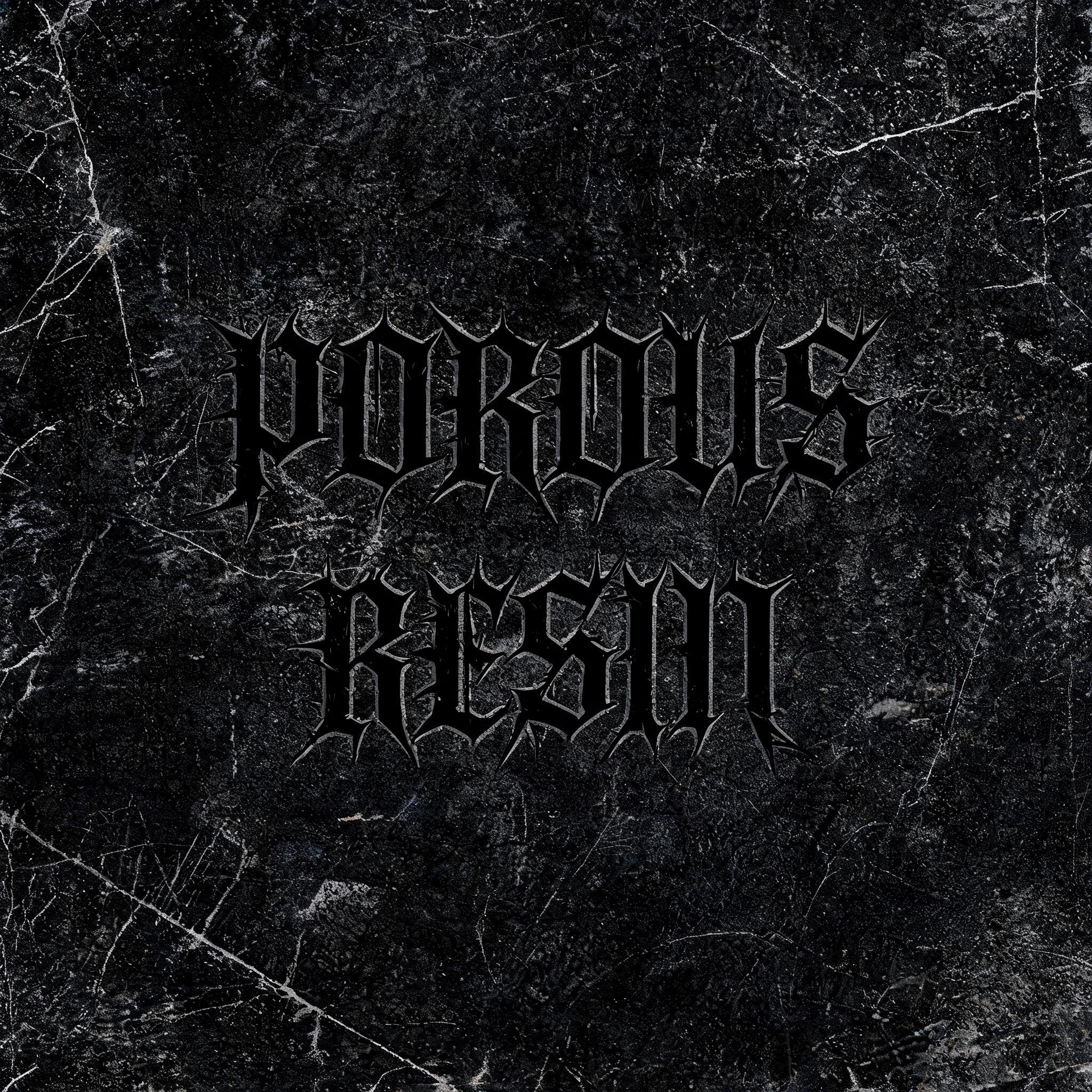 "Porous Resin" — Gothic Font | AI Text Effect Generator