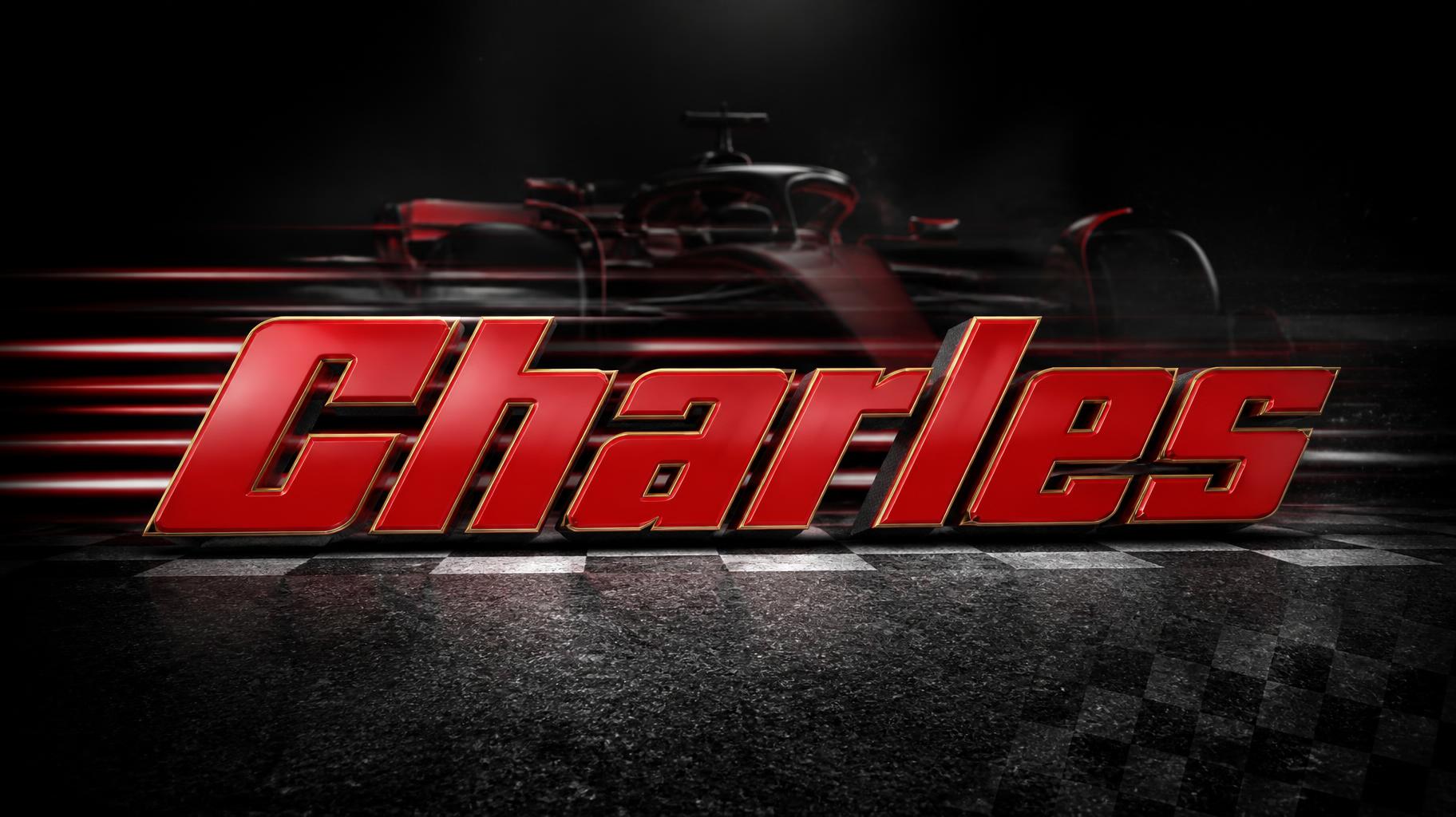 "Charles" — Racing | AI Text Effect Generator