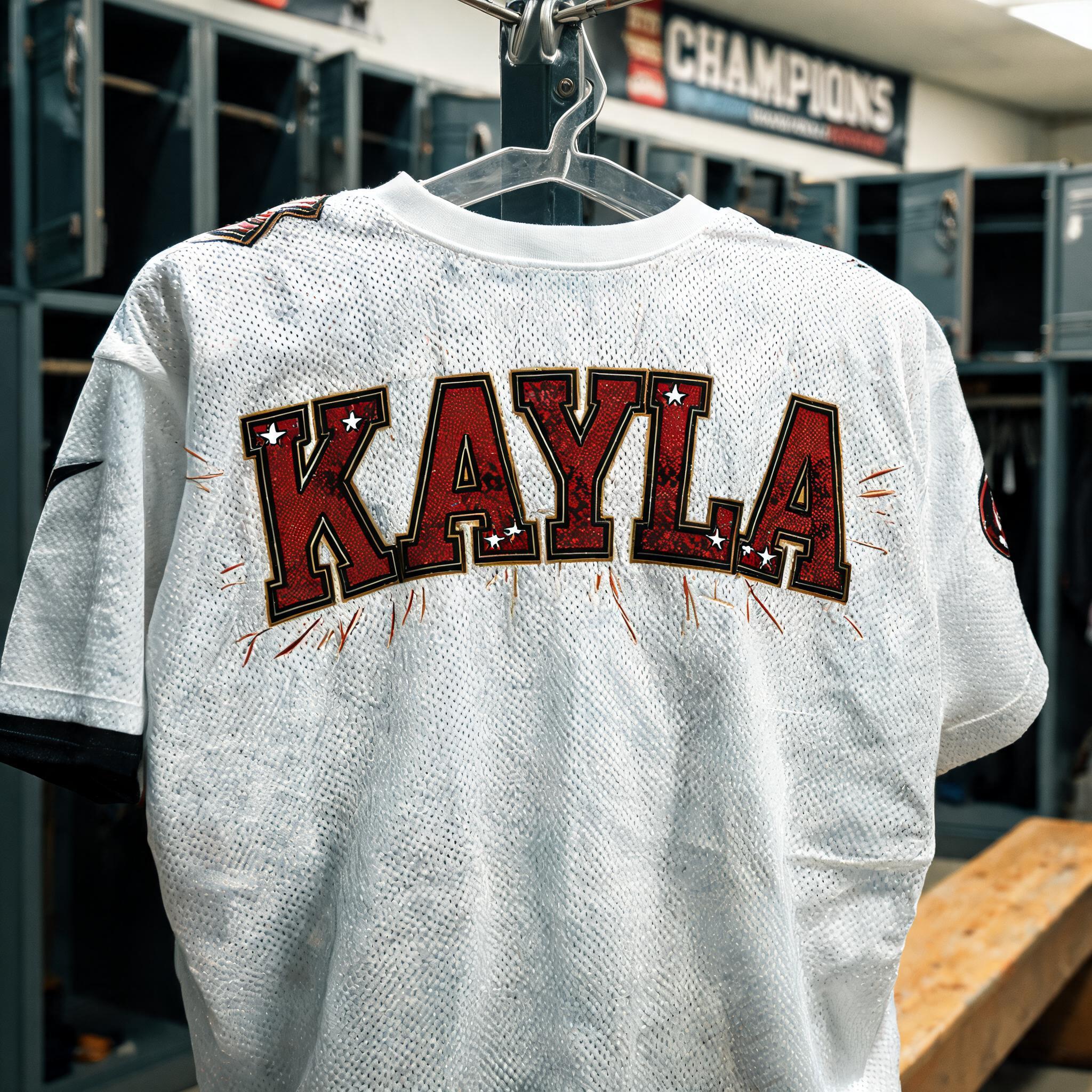 "KAYLA" — Sports | AI Text Effect Generator