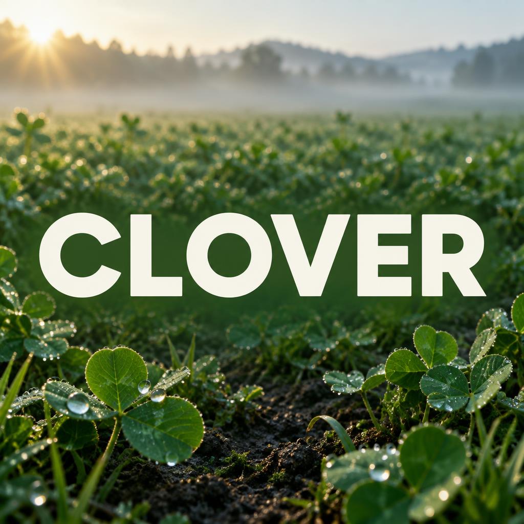 "CLOVER" —  | AI Text Effect Generator