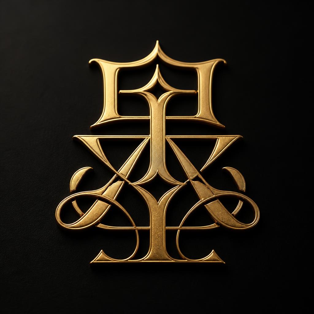 "星" — Elegant Script text effect