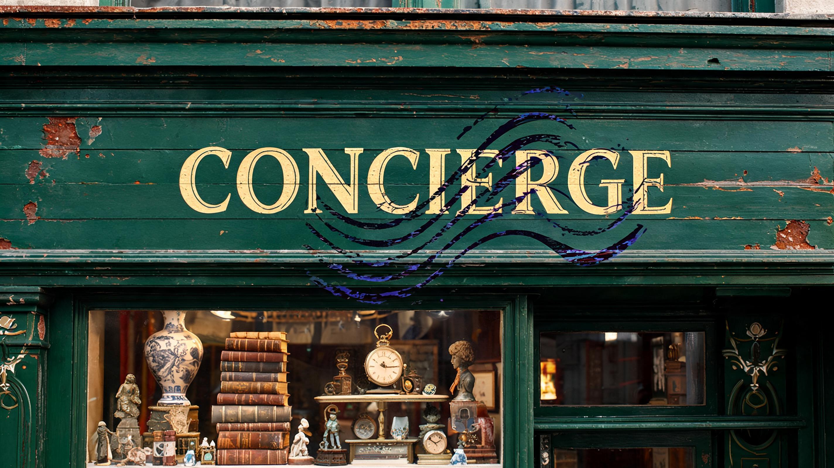 "CONCIERGE" — Vintage | AI Text Effect Generator