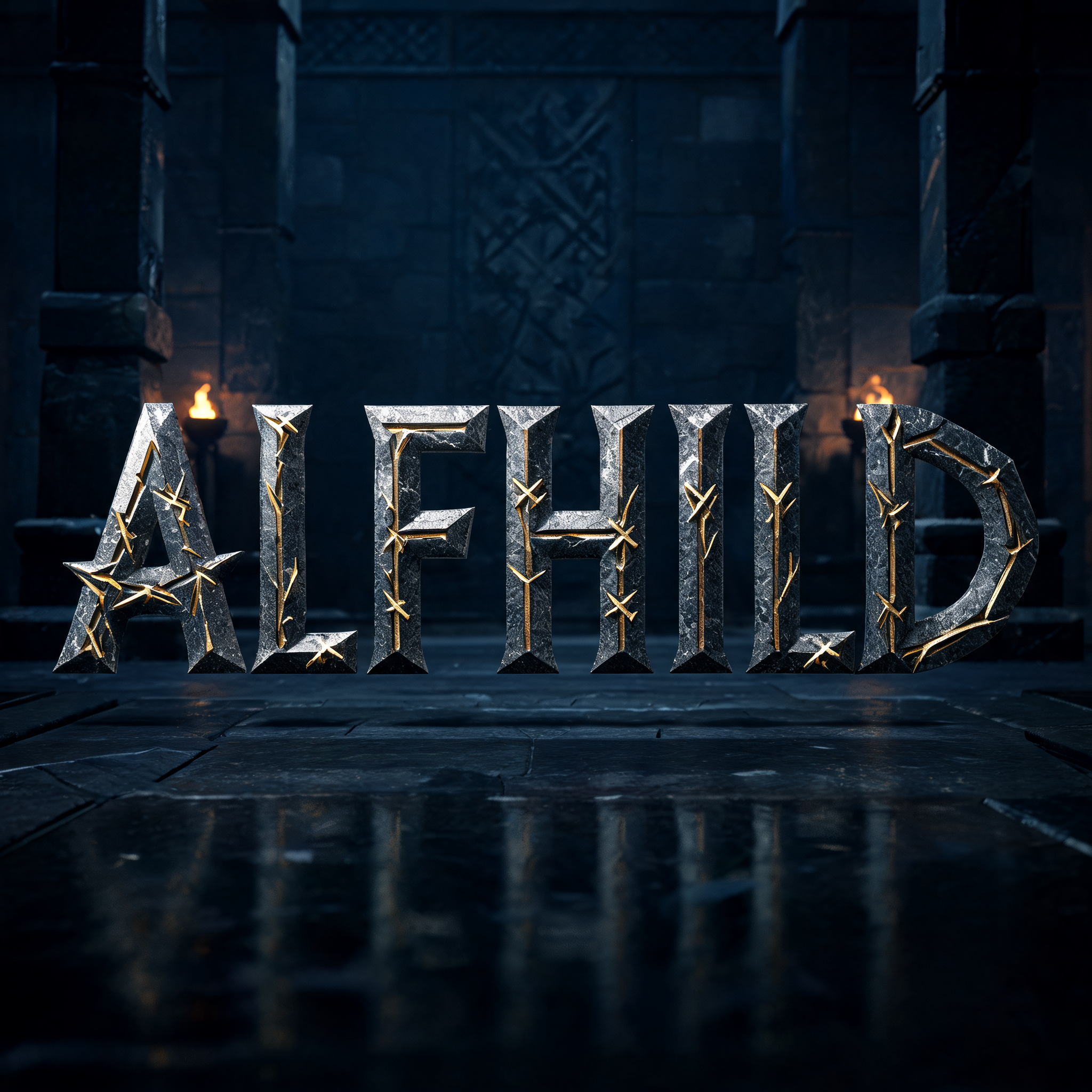 "ALFHILD 
" — Viking Runic | AI Text Effect Generator