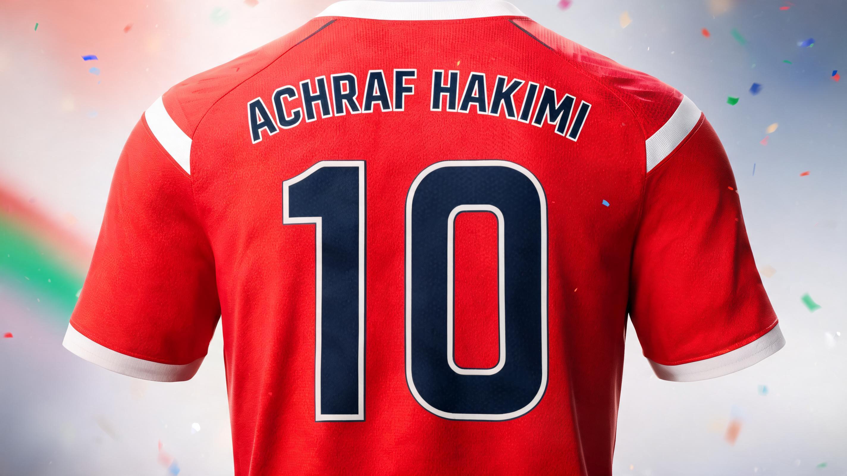 "Achraf Hakimi" — Sports Football | AI Text Effect Generator