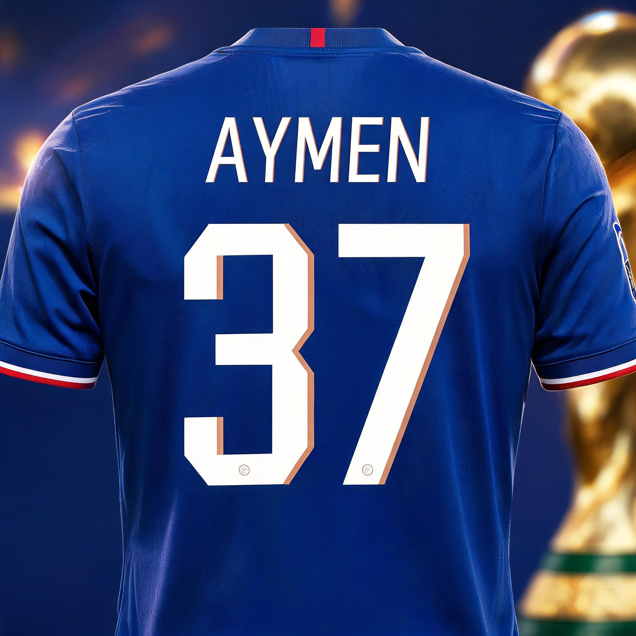 "aymen
37" — Sports Football | AI Text Effect Generator