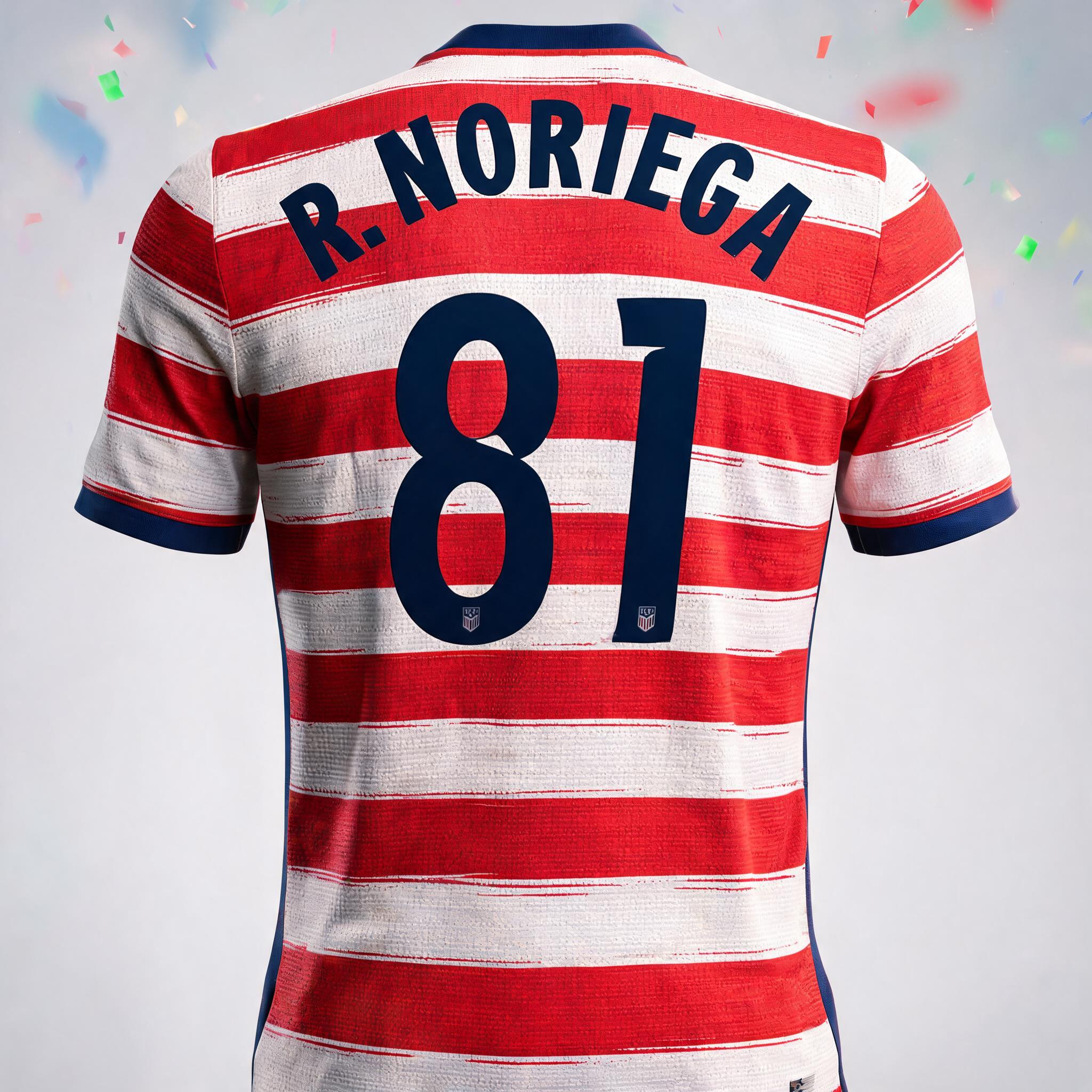 "R. NORIEGA
81" — Sports Football | AI Text Effect Generator