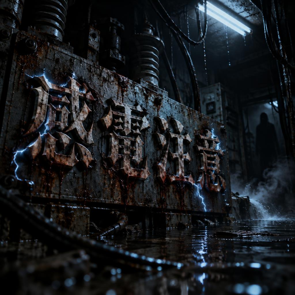 "感電注意" — Cinematic Horror | AI Text Effect Generator