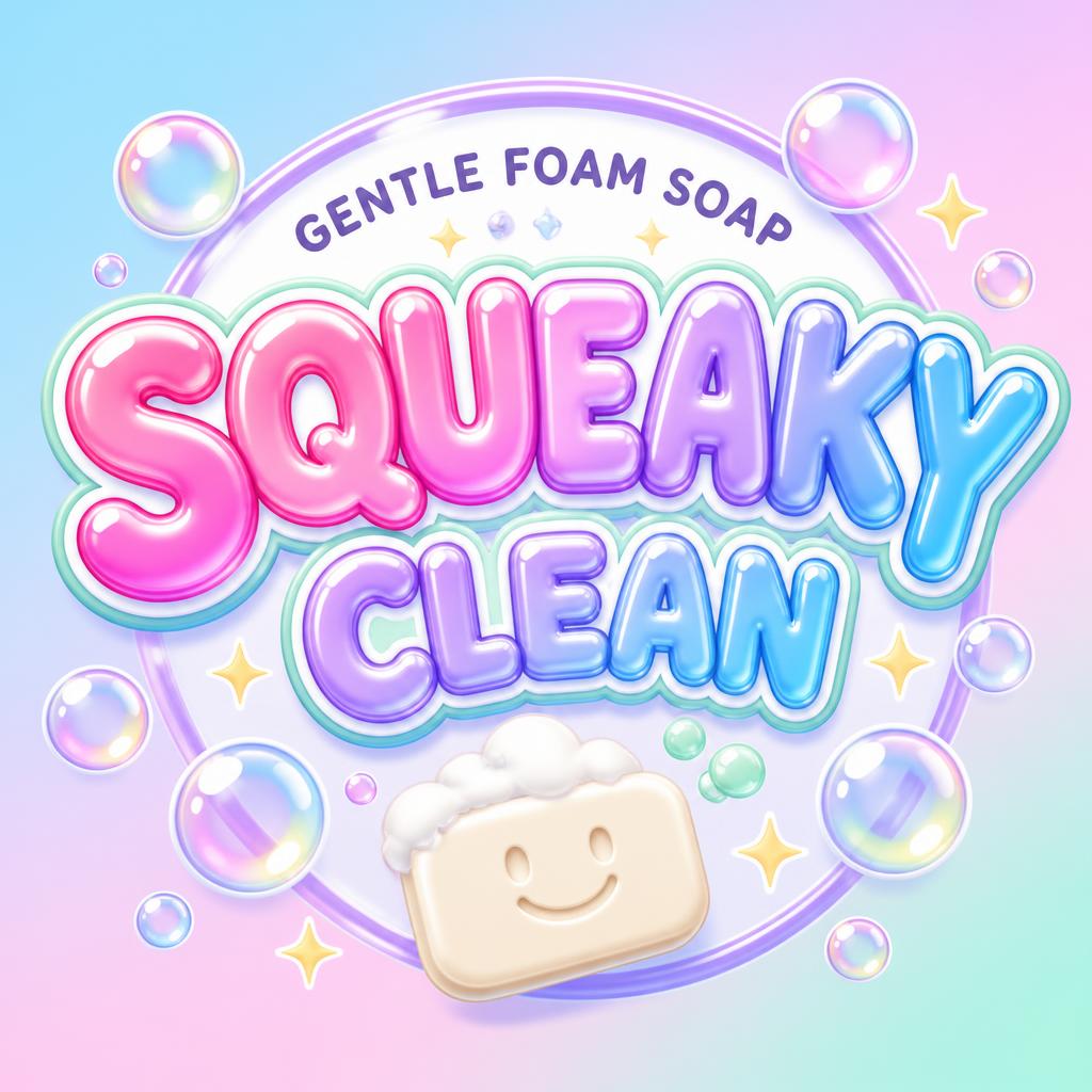SQUEAKY
CLEAN
GENTLE FOAM SOAP