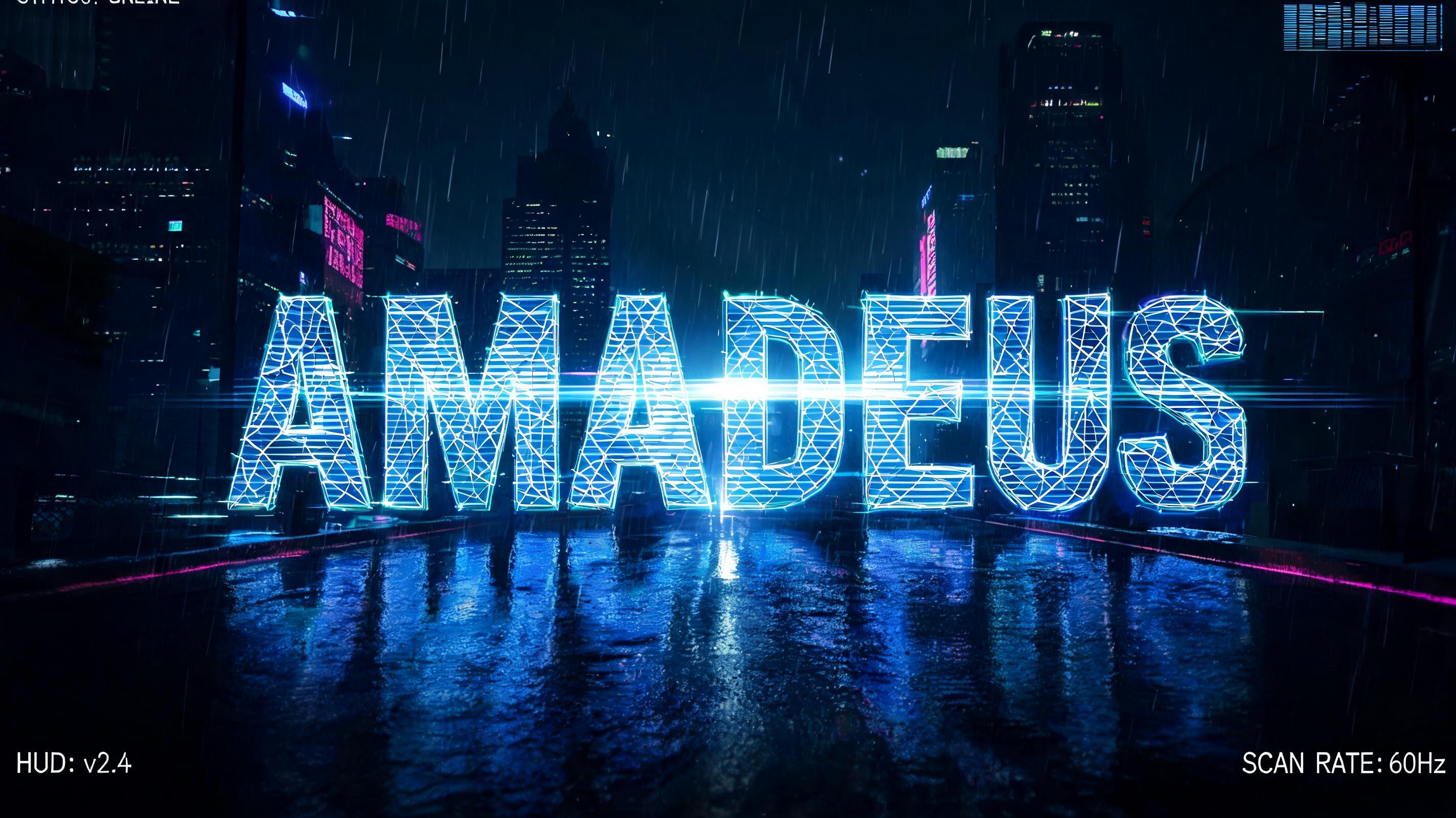 "Amadeus" — Futuristic | AI Text Effect Generator