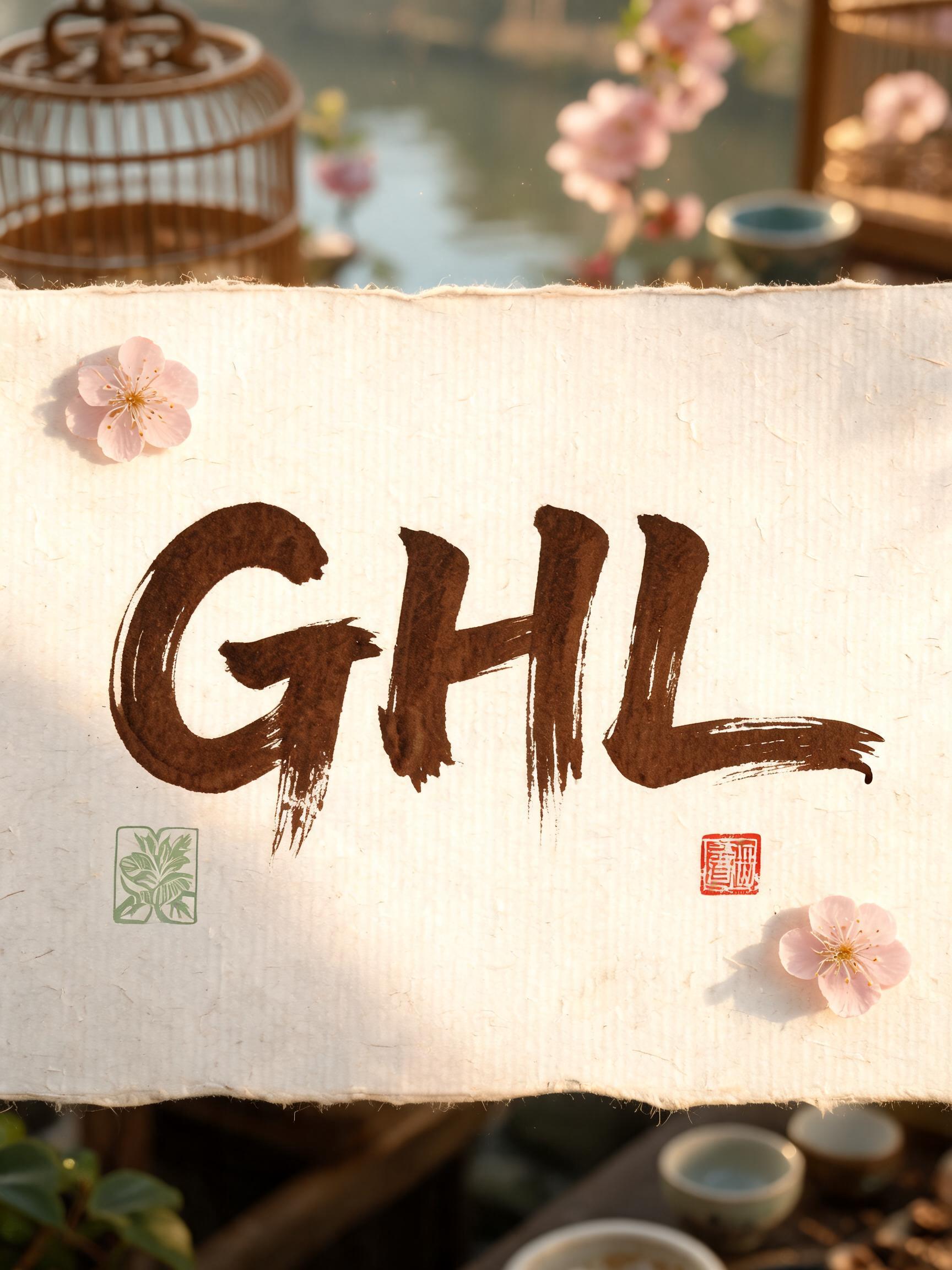 "GHL" — Handwritten Script | AI Text Effect Generator