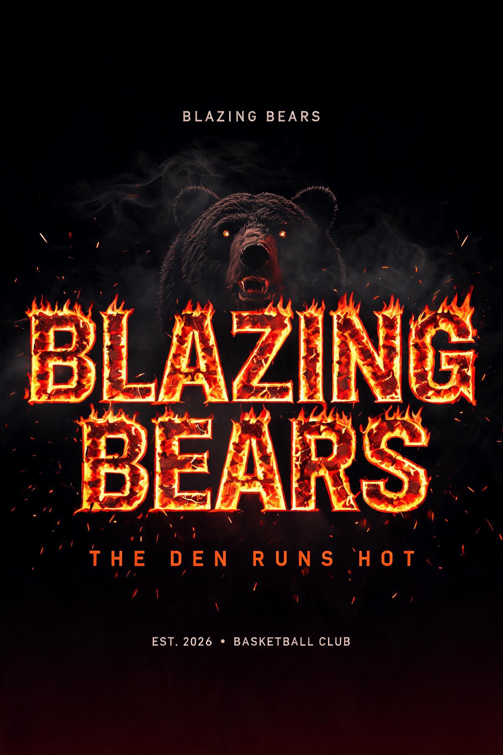 "Blazing Bears" — Fire Smoke text effect