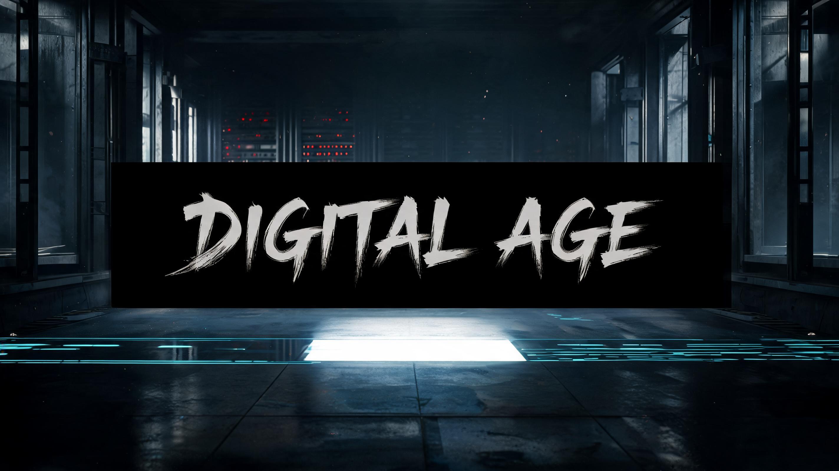 "DIGITAL AGE" —  | AI Text Effect Generator