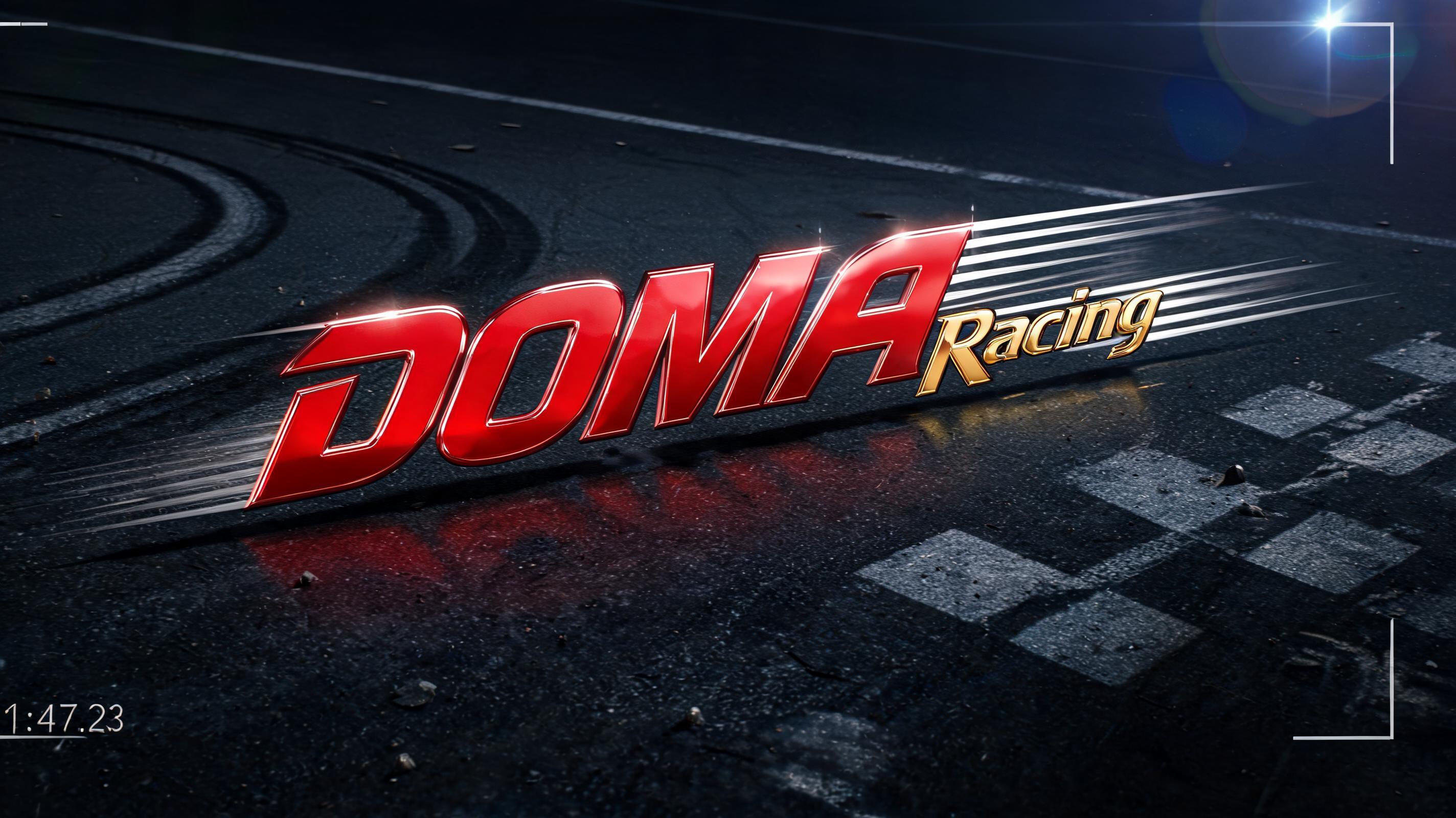 "DOMA Racing" — Racing | AI Text Effect Generator