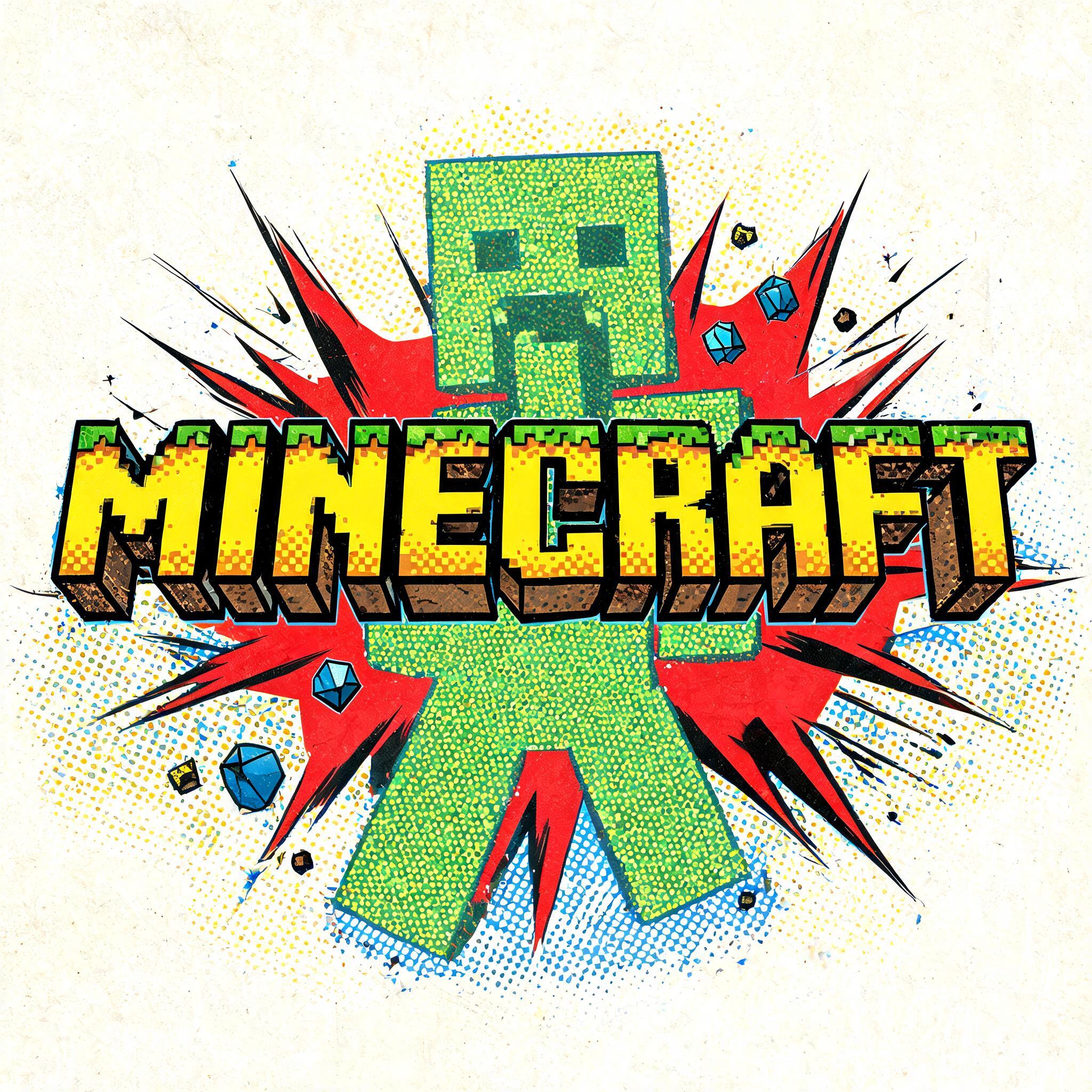 "Minecraft" — Comic Book | AI Text Effect Generator