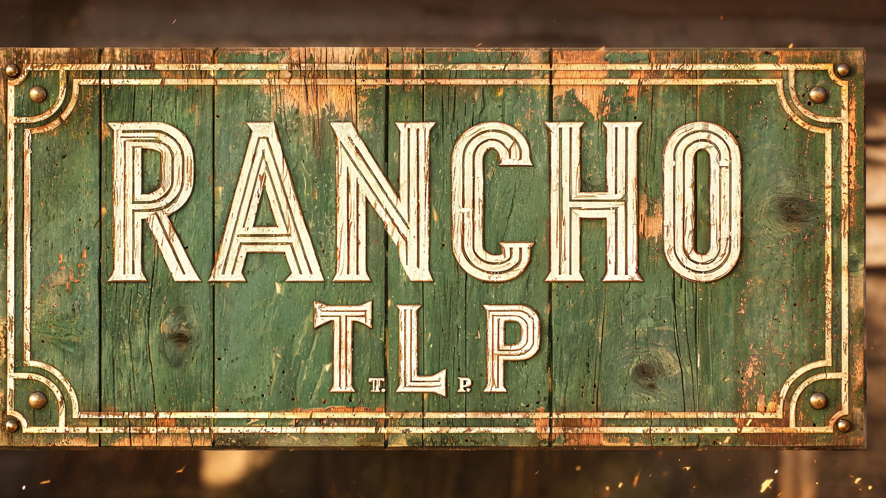 "RANCHO T.L.P" — Vintage | AI Text Effect Generator