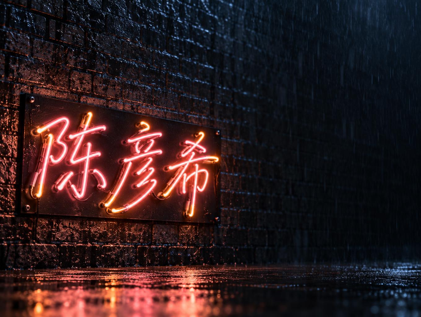 "陈彦希" — Neon Sign | AI Text Effect Generator