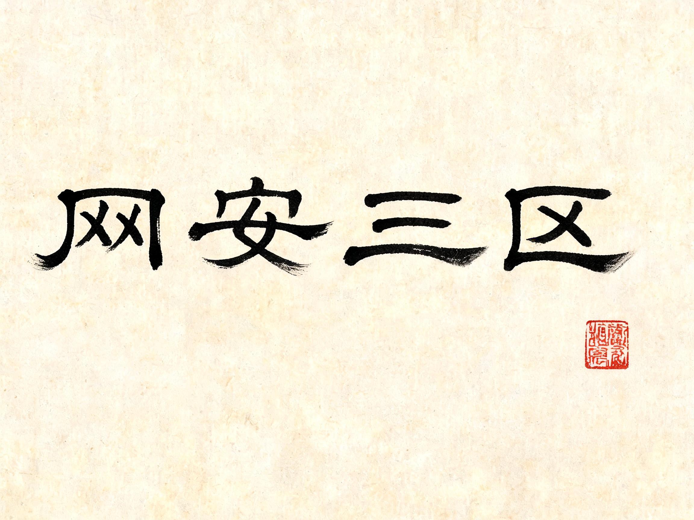 "网安三区" — Brush Chinese Ink | AI Text Effect Generator