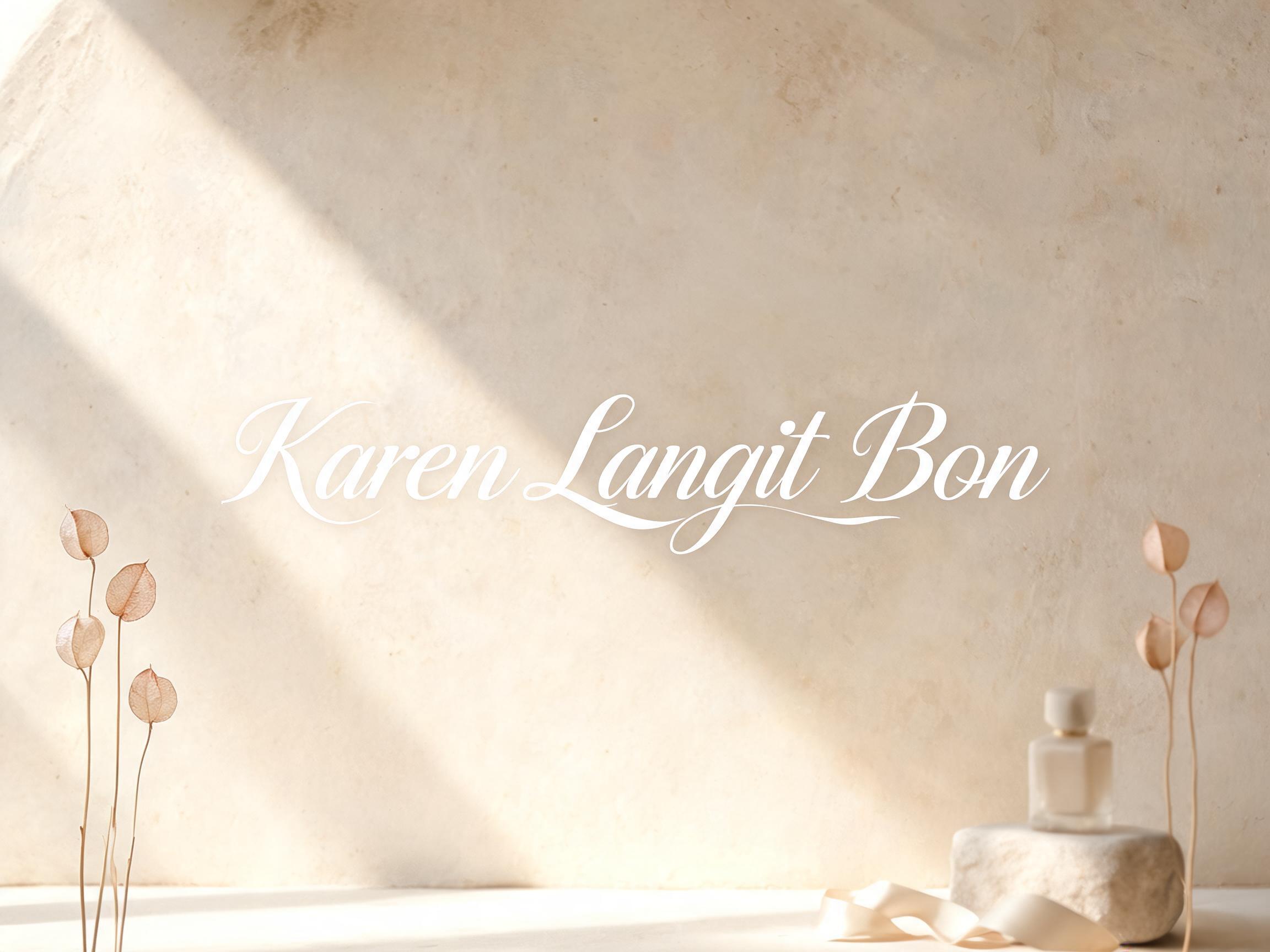 "Karen Langit Bon" —  | AI Text Effect Generator