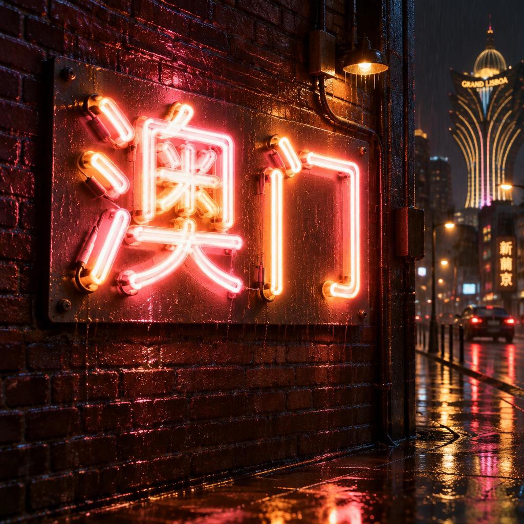 "澳门" — Neon Sign | AI Text Effect Generator