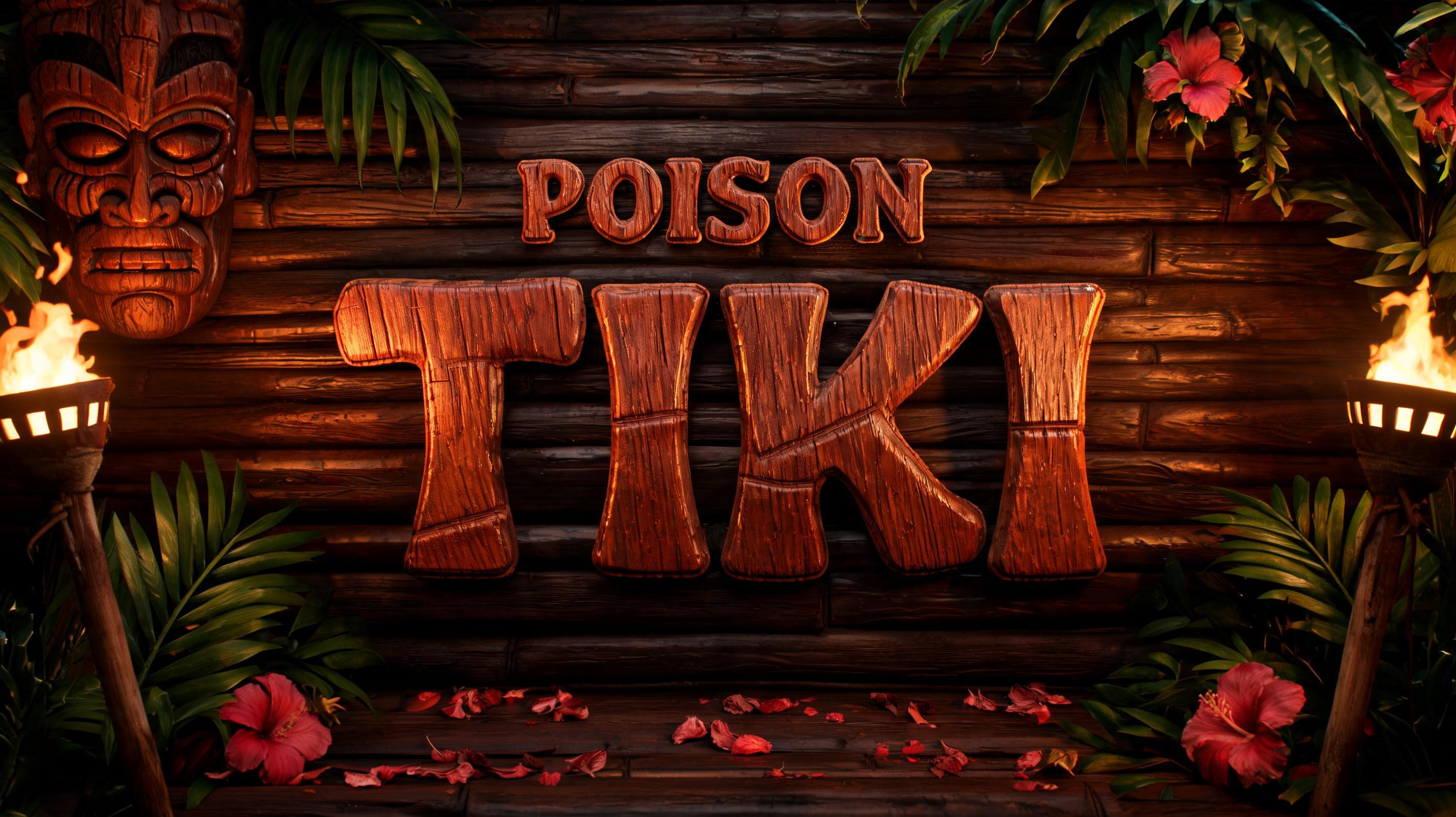 "Poison Tiki" — Hawaiian | AI Text Effect Generator