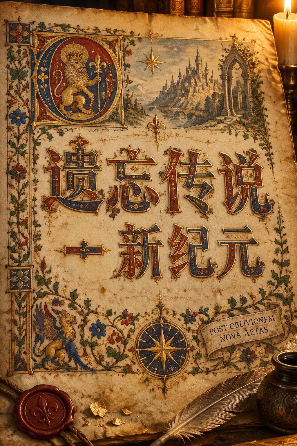 "遗忘传说  - 新纪元" — Medieval | AI Text Effect Generator