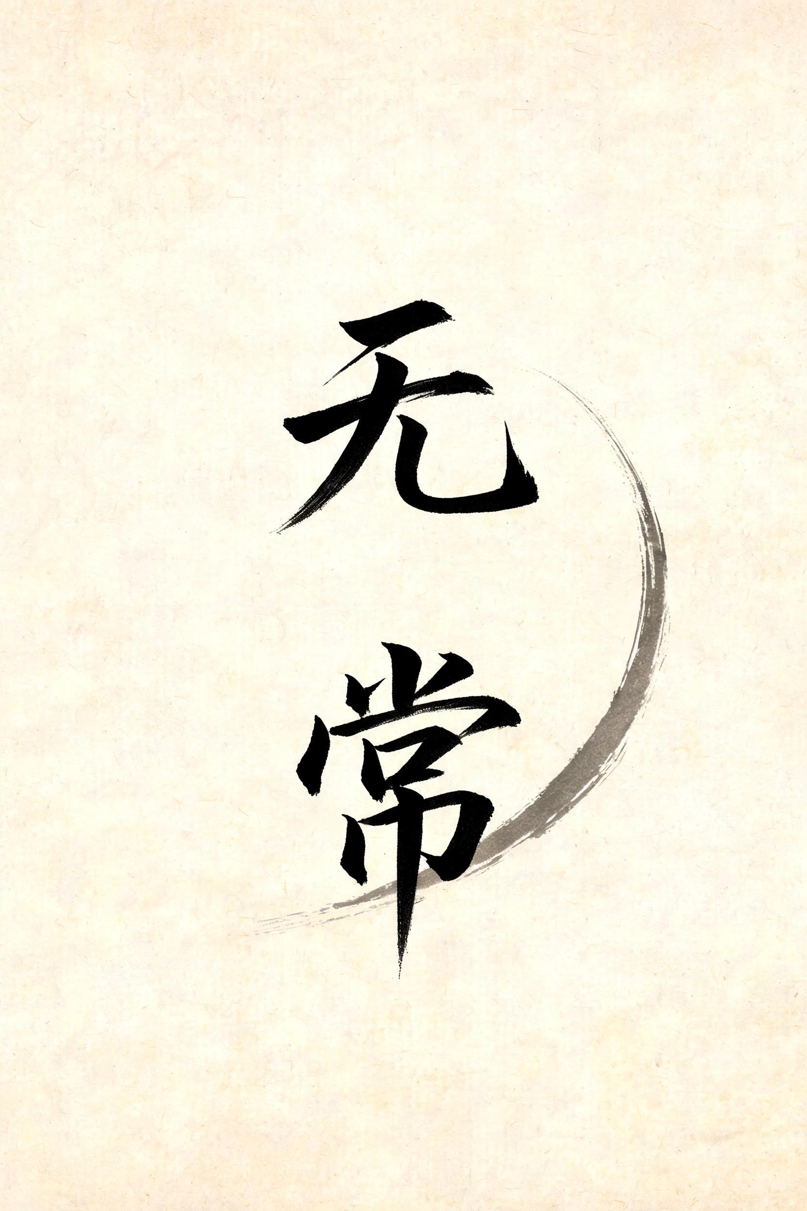 "帮我做日式纹身字，写「无常」，给手臂纹身" — Brush Japanese Ink | AI Text Effect Generator