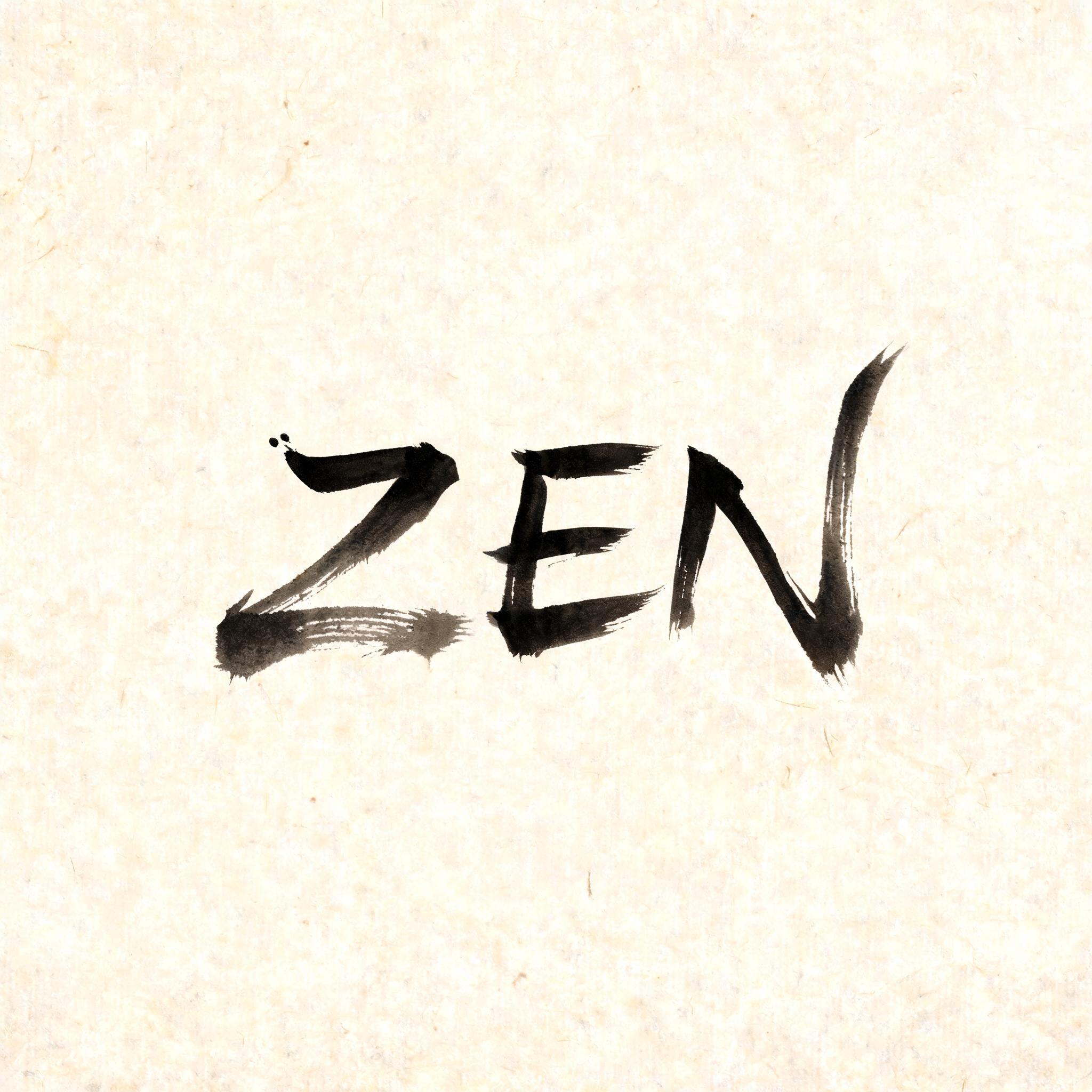 "ZEN" — Brush Japanese Ink | AI Text Effect Generator