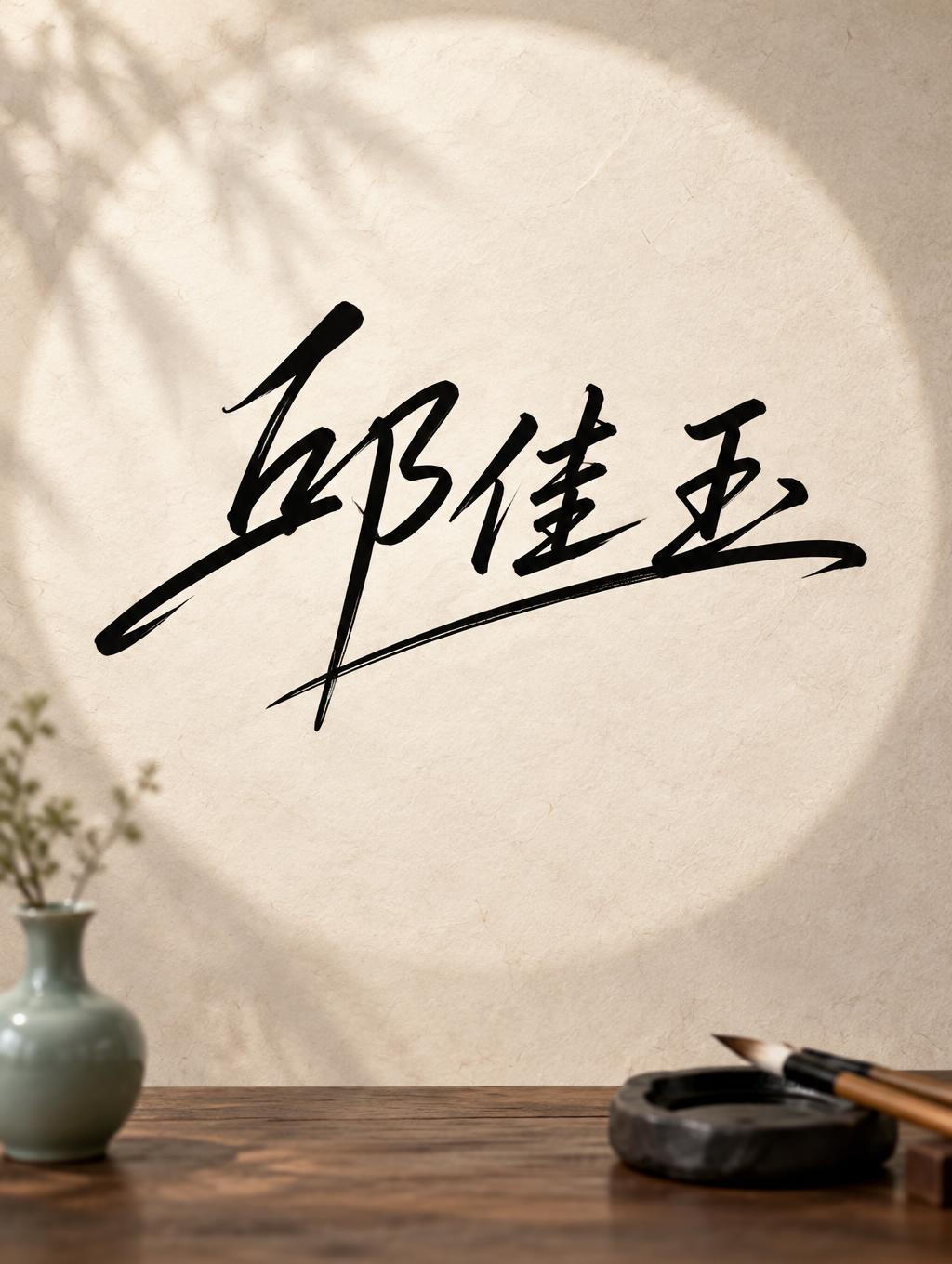 "邱佳玉" —  | AI Text Effect Generator
