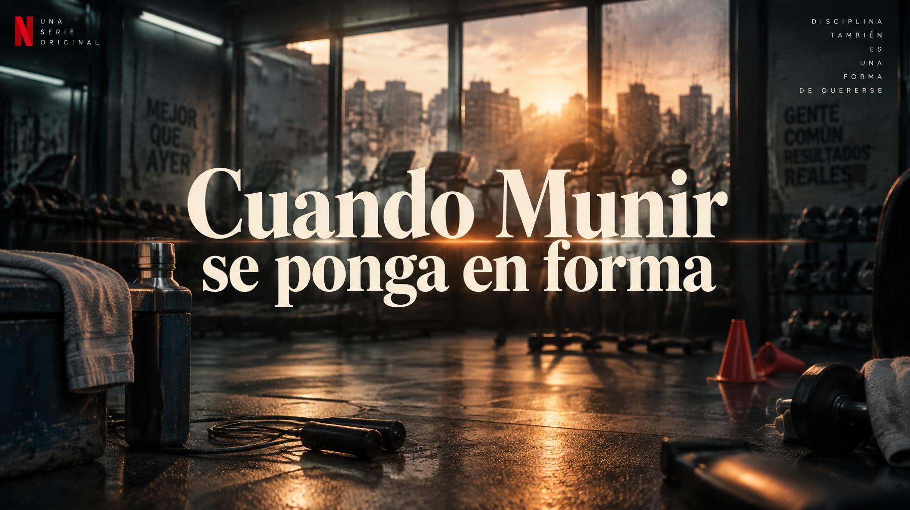 "Cuando Munir se ponga en forma" — Cinematic Netflix | AI Text Effect Generator