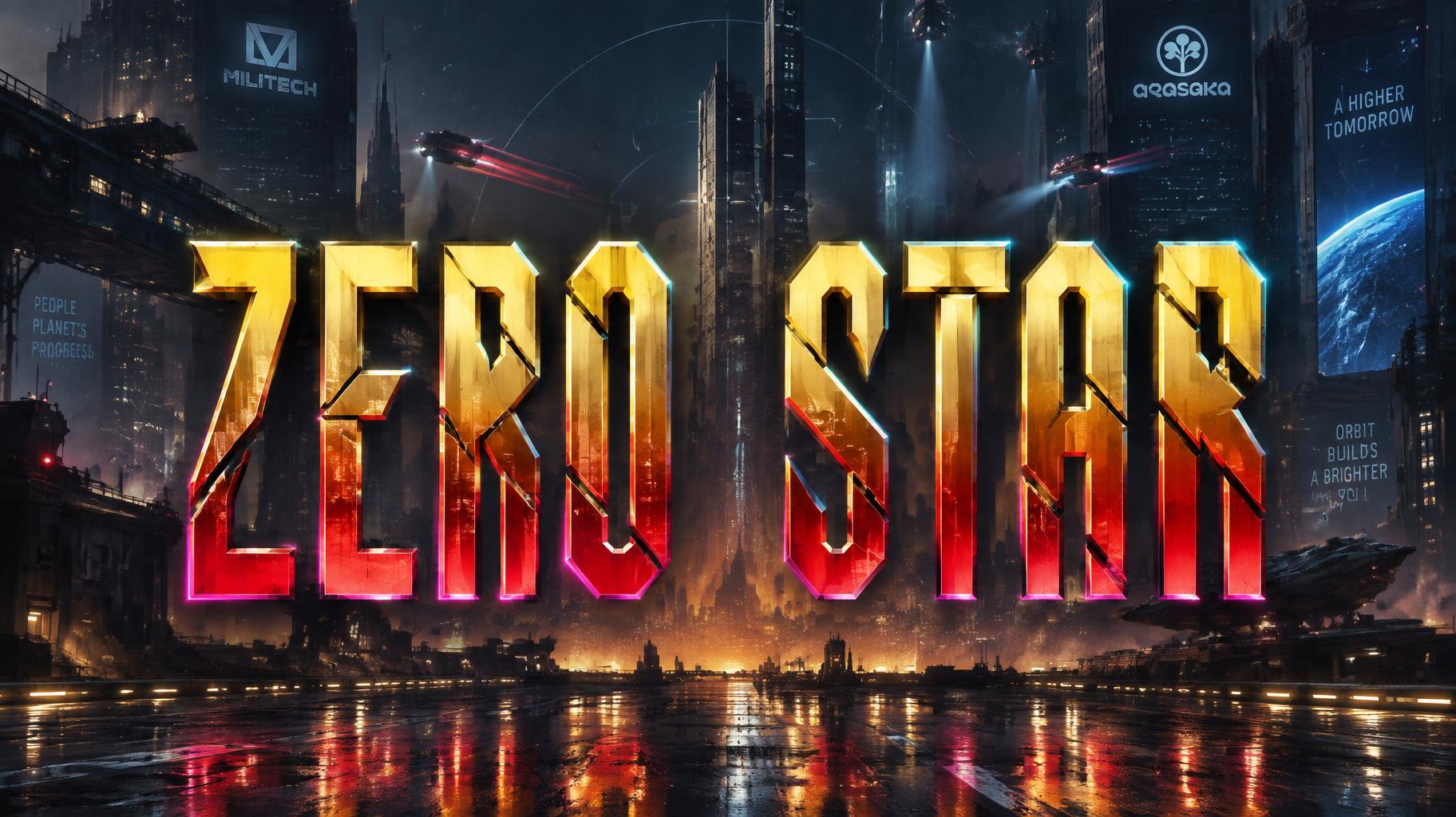 "ZERO STAR" — Cyberpunk 2077 | AI Text Effect Generator
