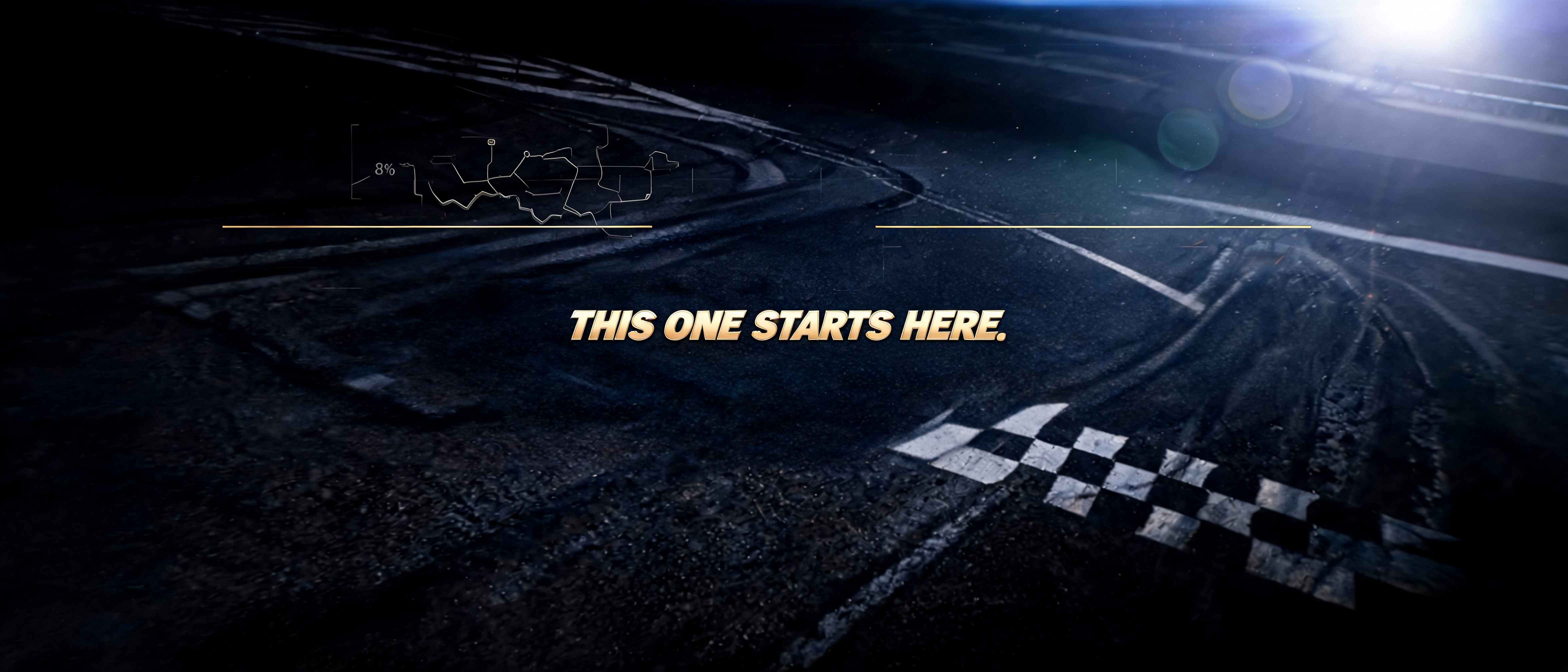 "THE" — Racing | AI Text Effect Generator