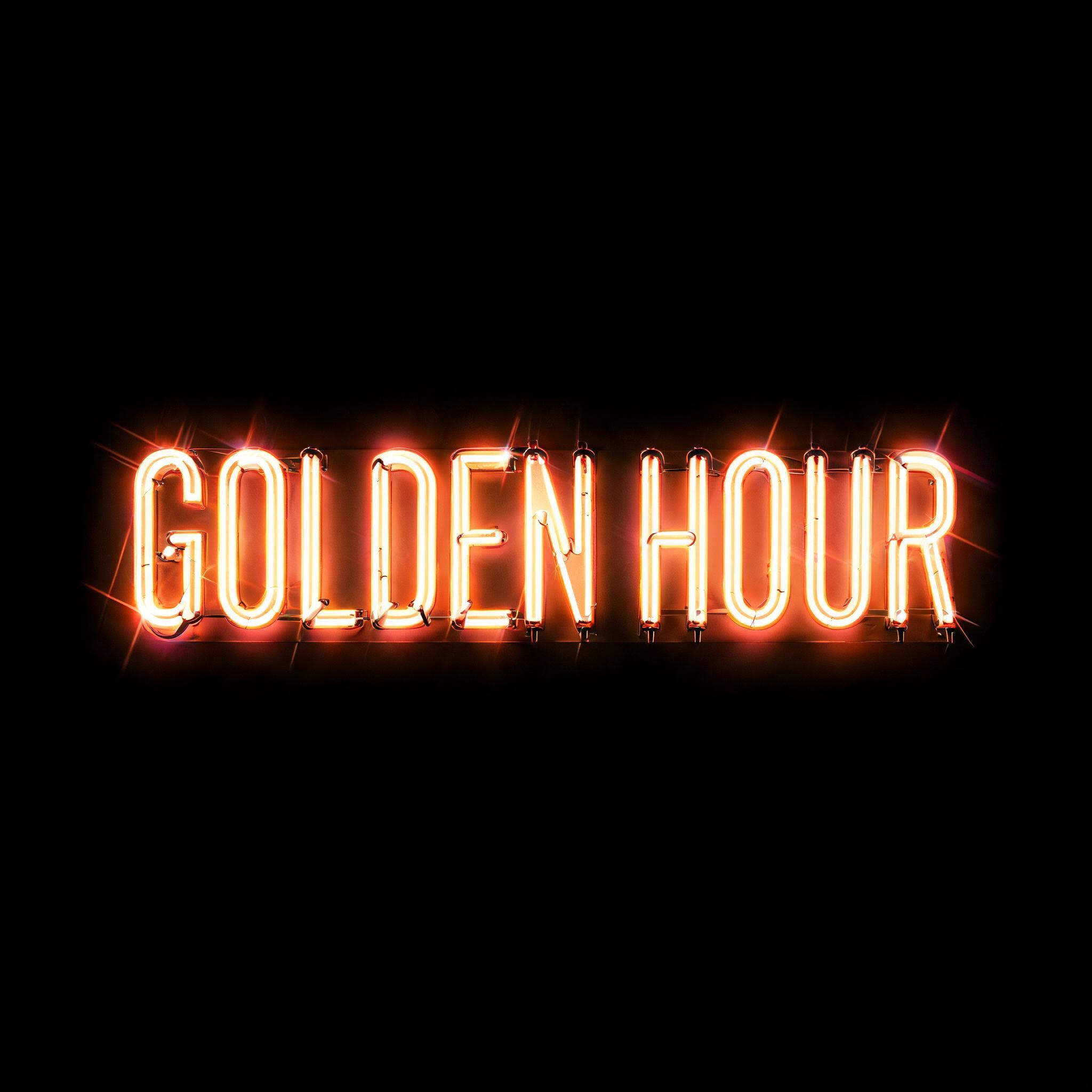 "GOLDEN HOUR" — Neon Sign | AI Text Effect Generator