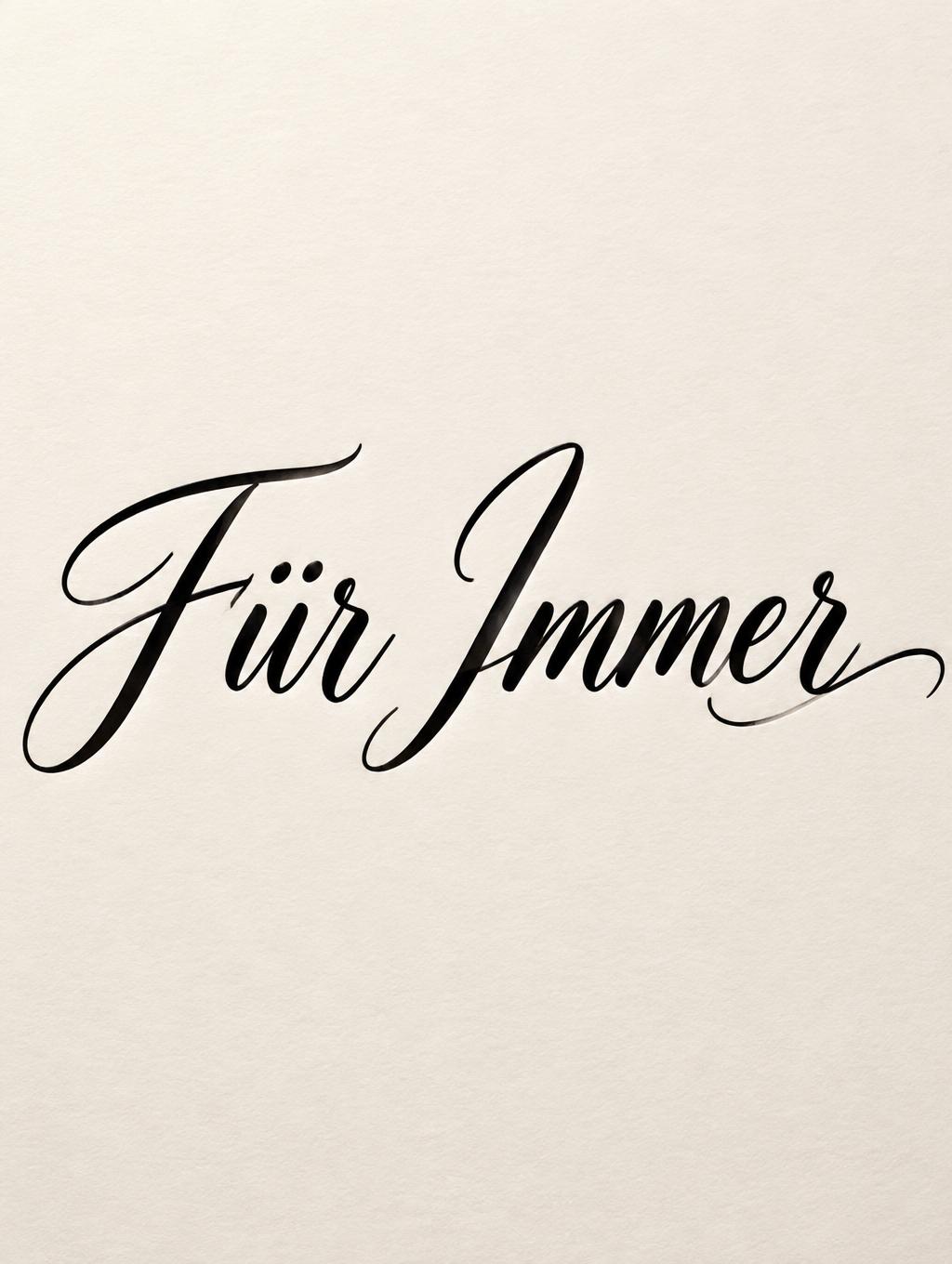 "Für Immer" — Cursive | AI Text Effect Generator