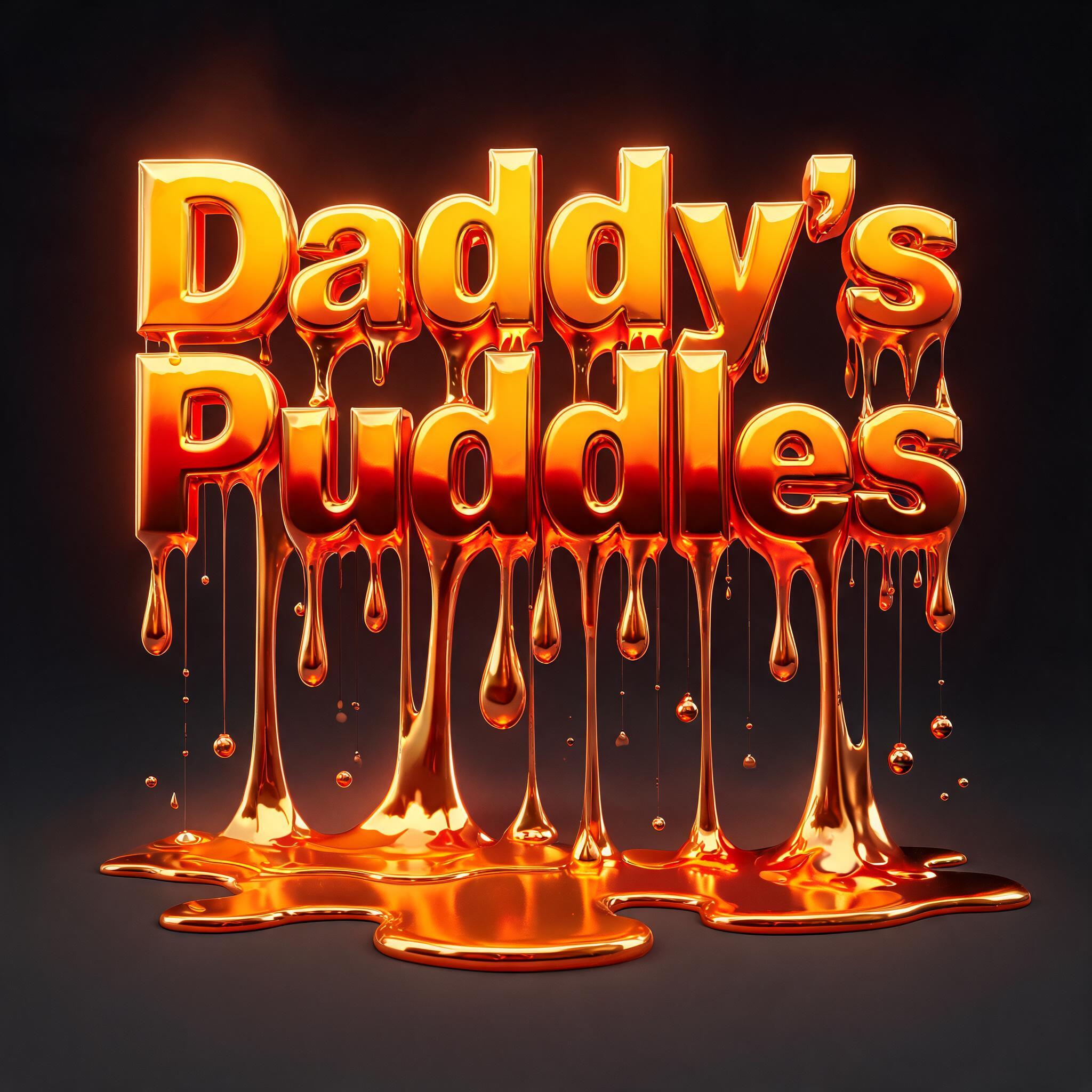 "Daddy's Puddles" — Drip Font Melting | AI Text Effect Generator