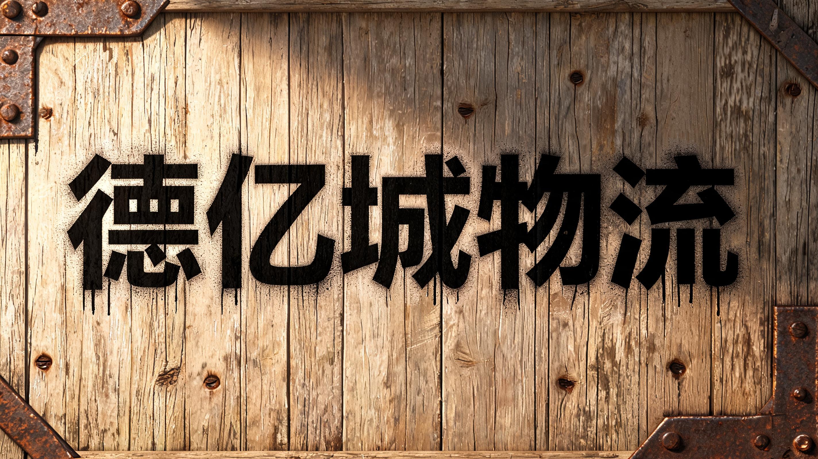 "德亿城物流" — Stencil | AI Text Effect Generator