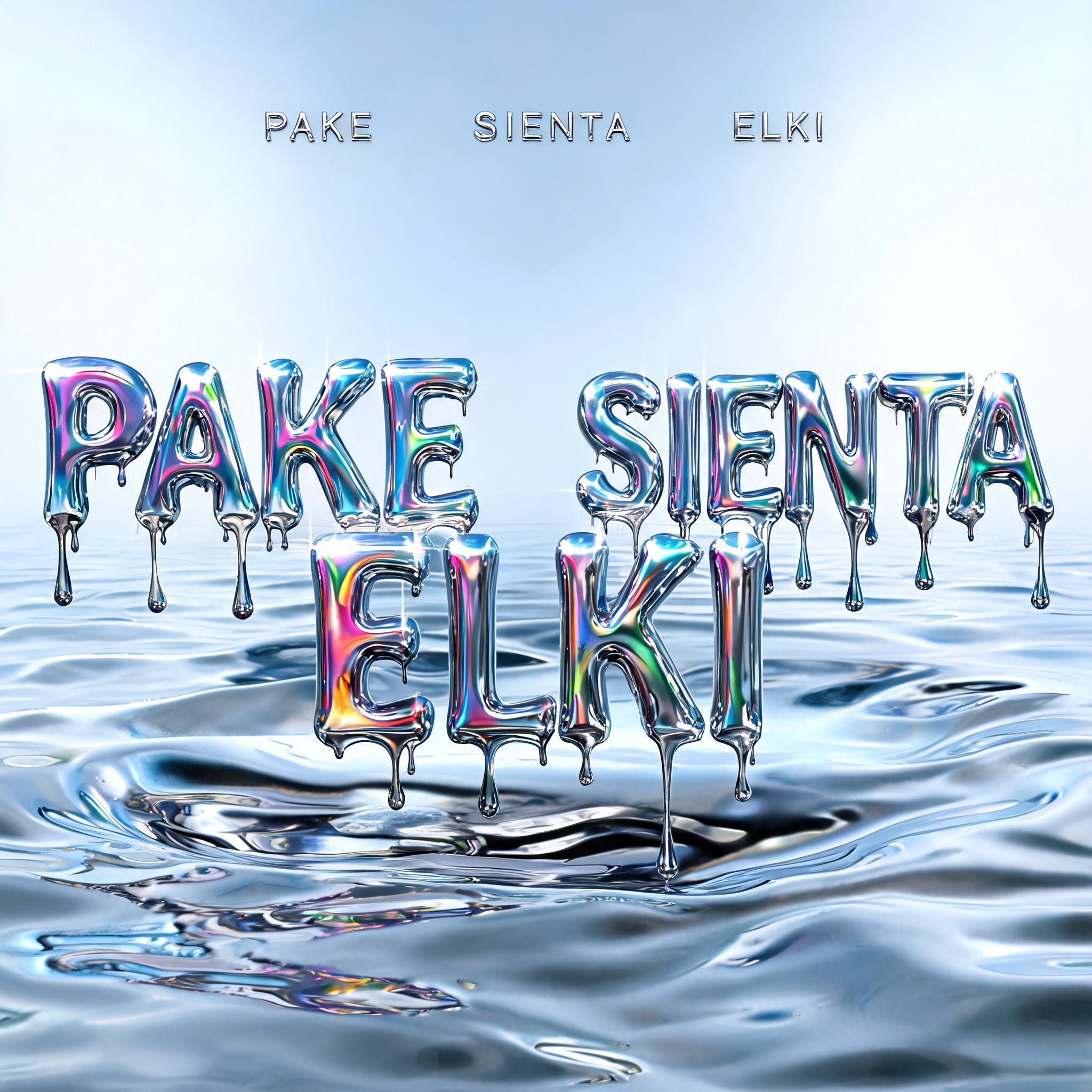 "PAKE          SIENTA              ELKI" — Y2k Chrome | AI Text Effect Generator