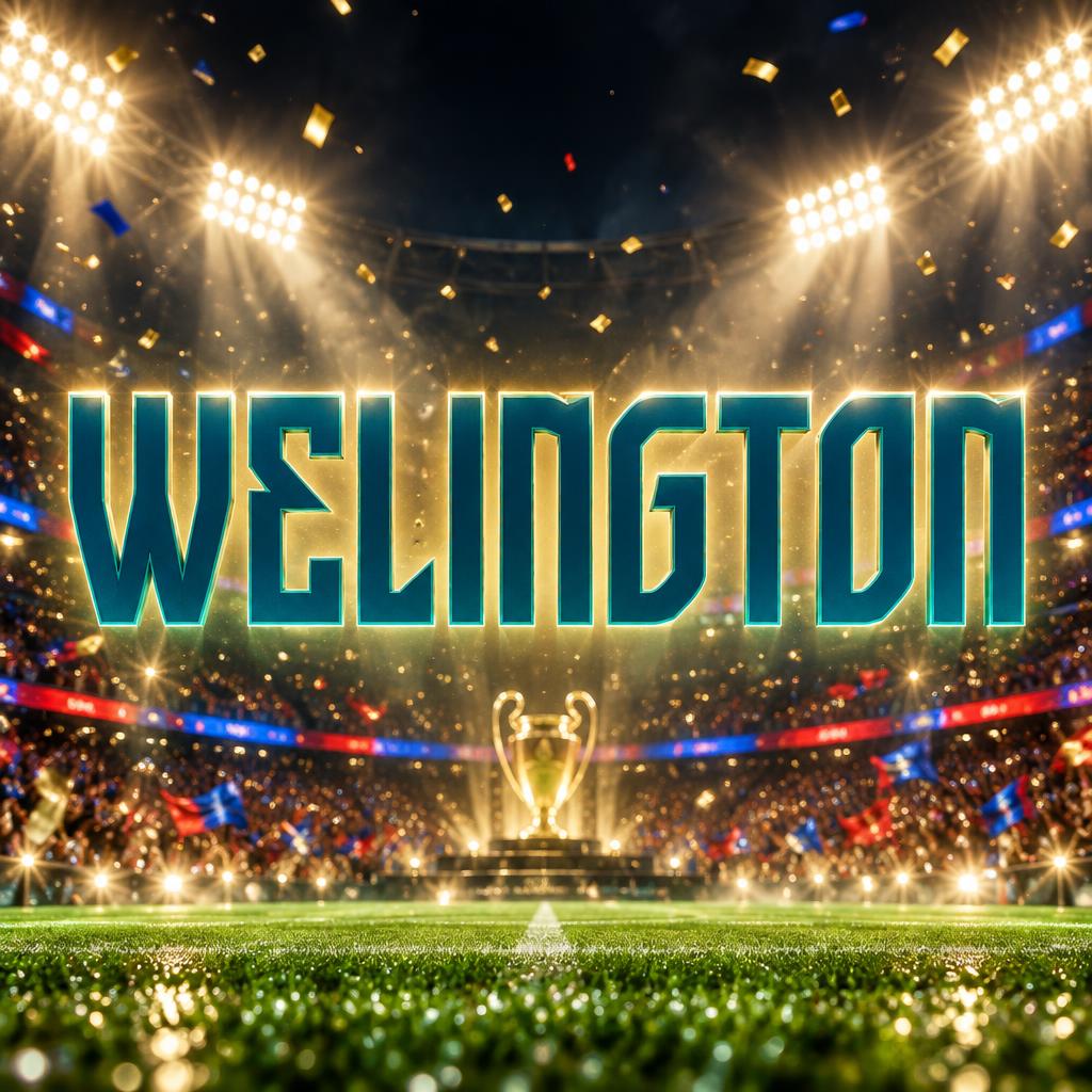 "WELINGTON" — Sports Football | AI Text Effect Generator