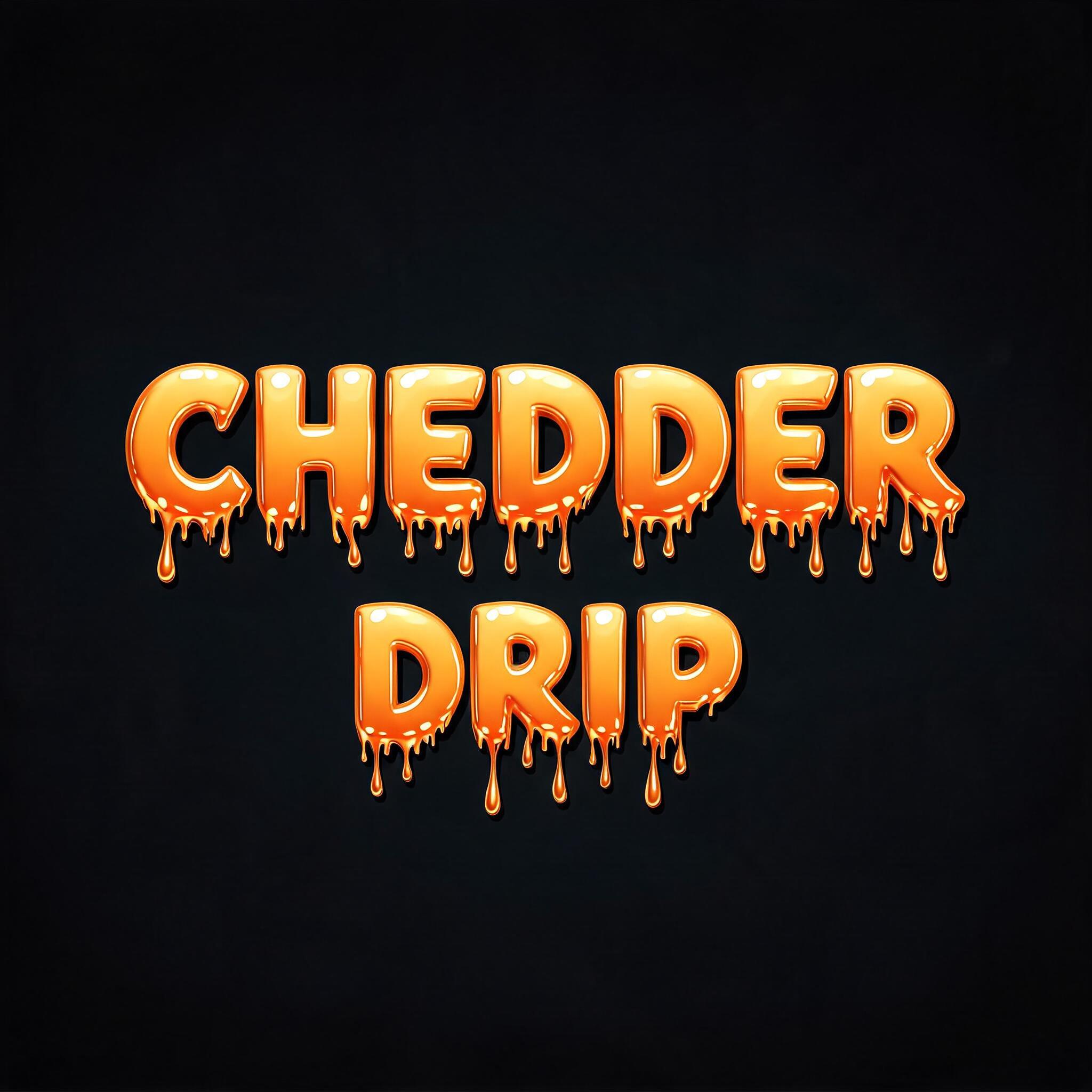 "CHEDDER DRIP" — Drip Font | AI Text Effect Generator