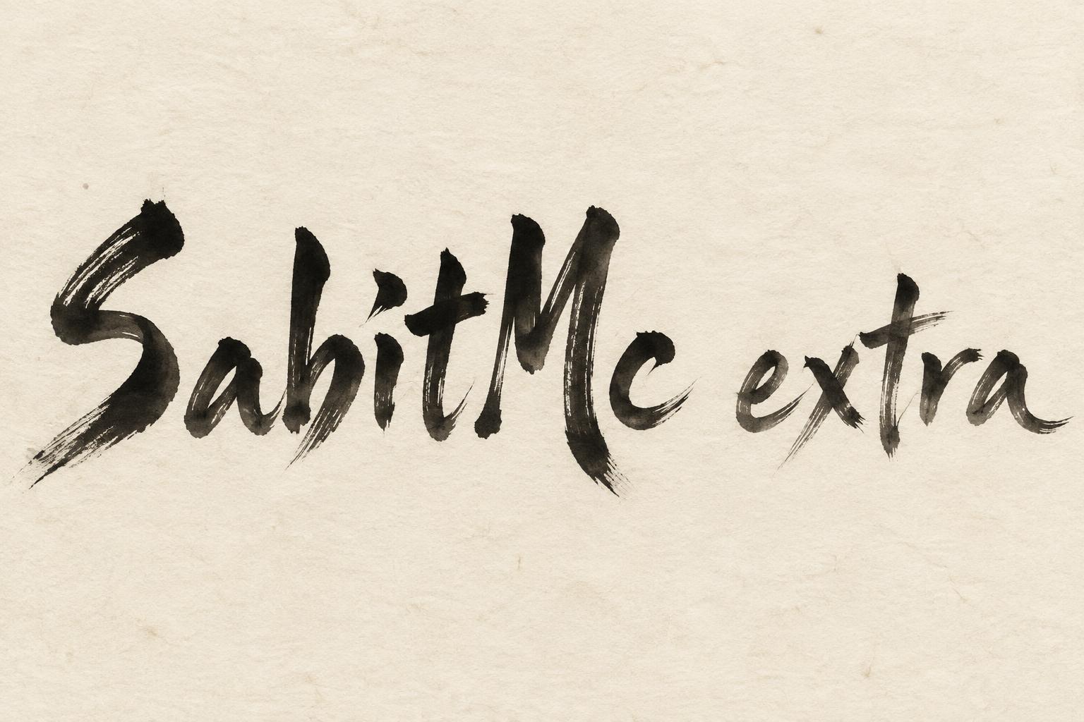 "SabitMc extra" — Brush Japanese Ink | AI Text Effect Generator