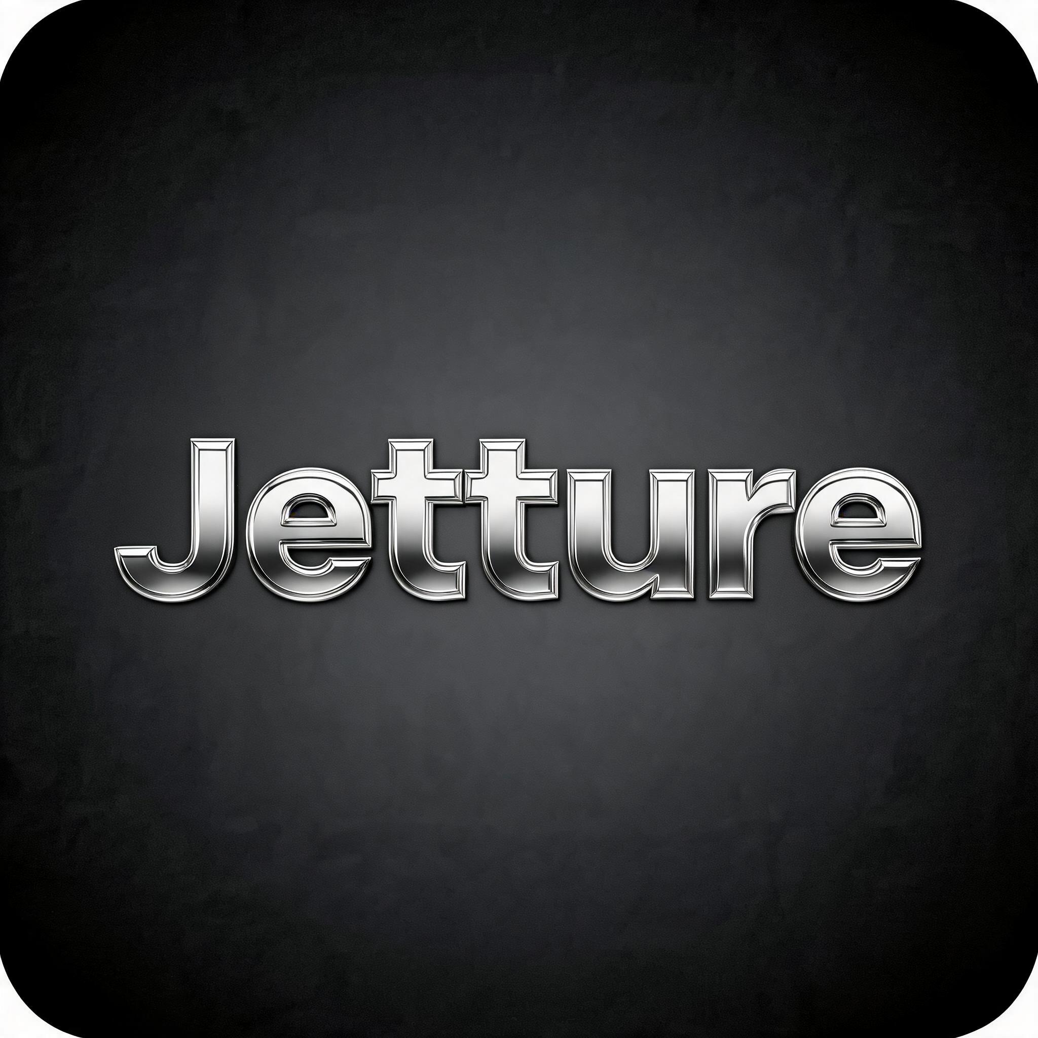 "Jetture" — Cyberpunk Chrome text effect