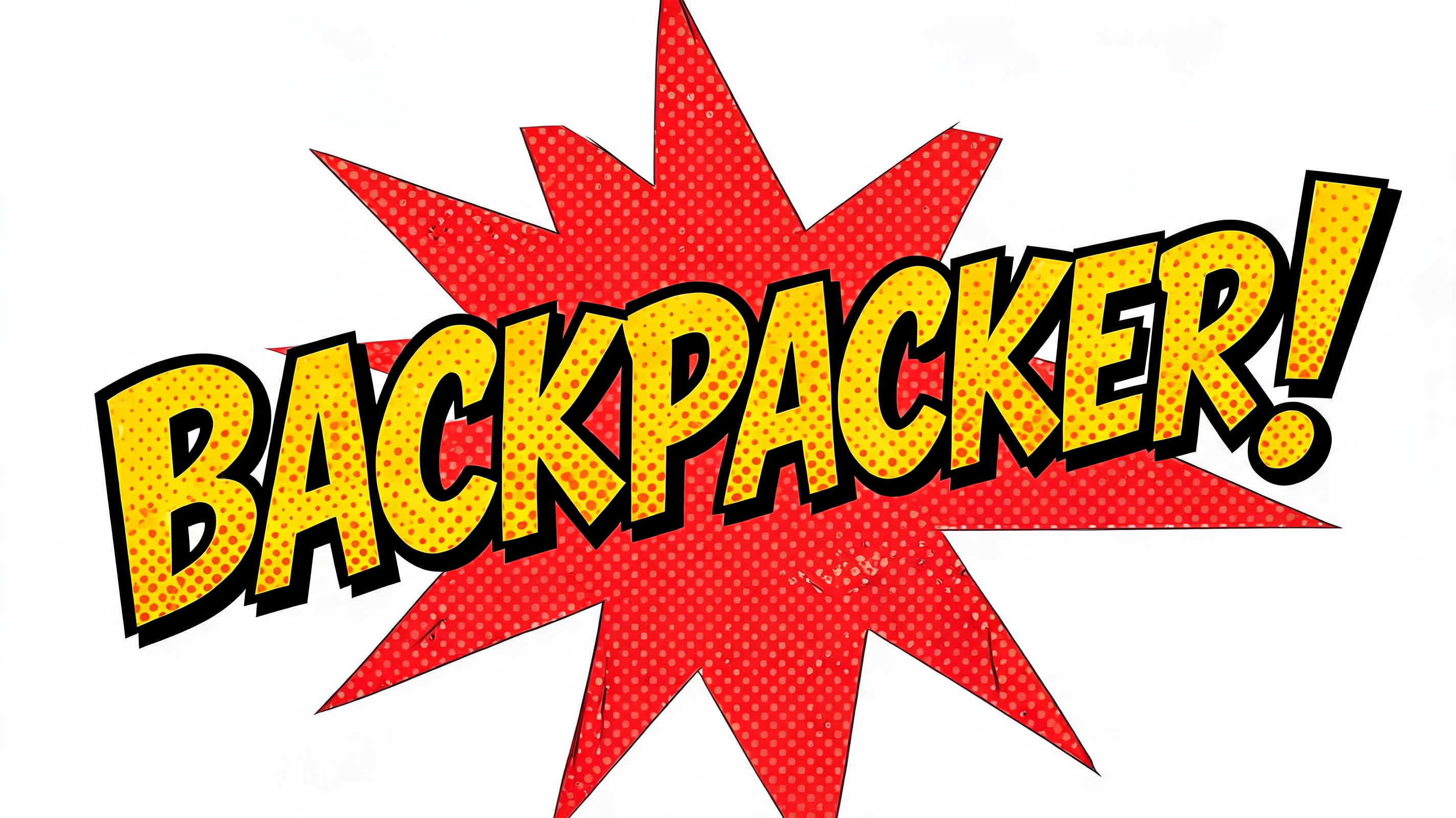 "BACKPACKER!" — Comic Book | AI Text Effect Generator