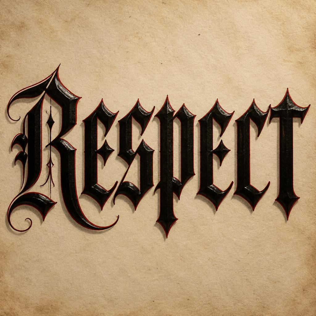 "RESPECT" — Chicano | AI Text Effect Generator